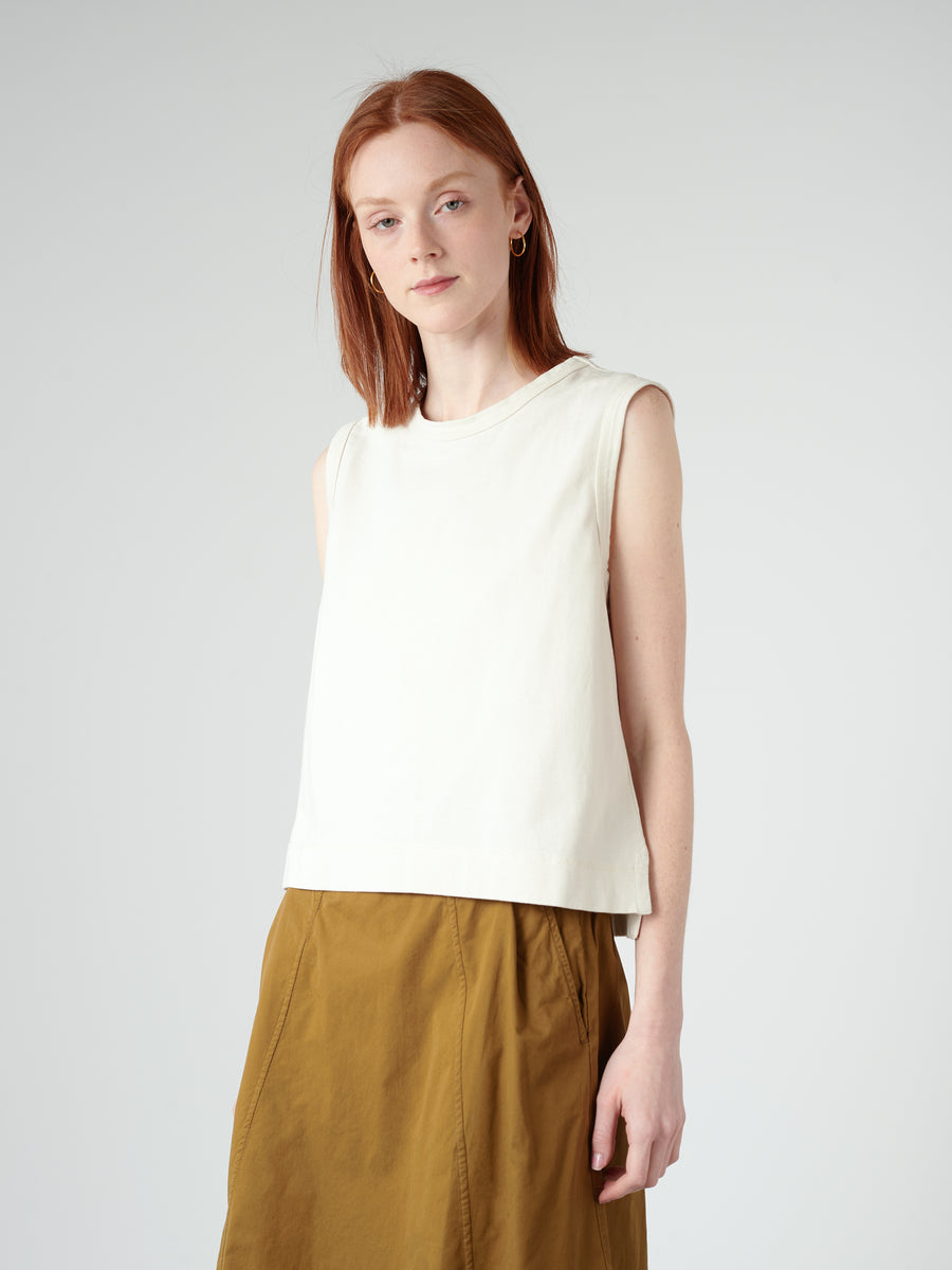 Margaret Howell - MHL Tank Top in Off White - gravitypope
