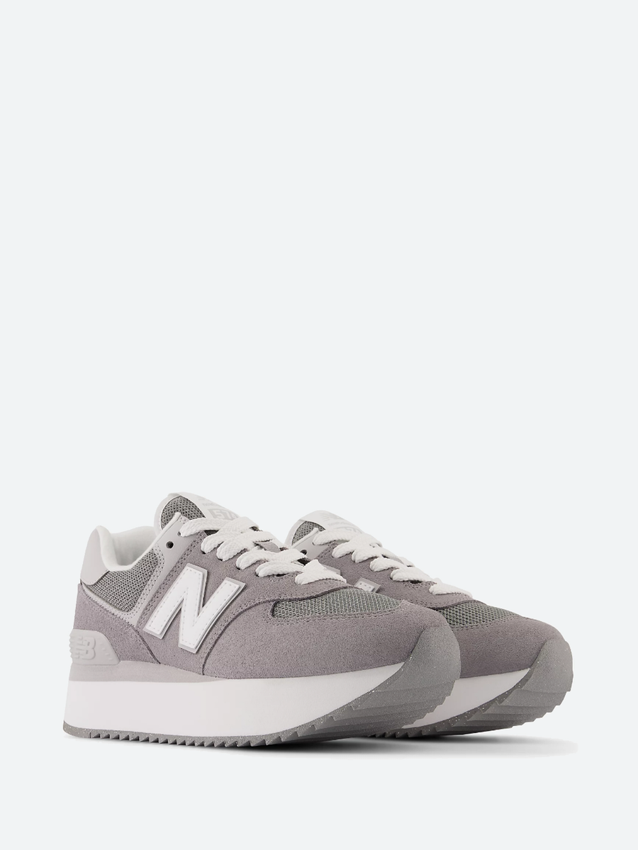 New Balance - 574 Plus in Shadow Grey with Rain Cloud and White 