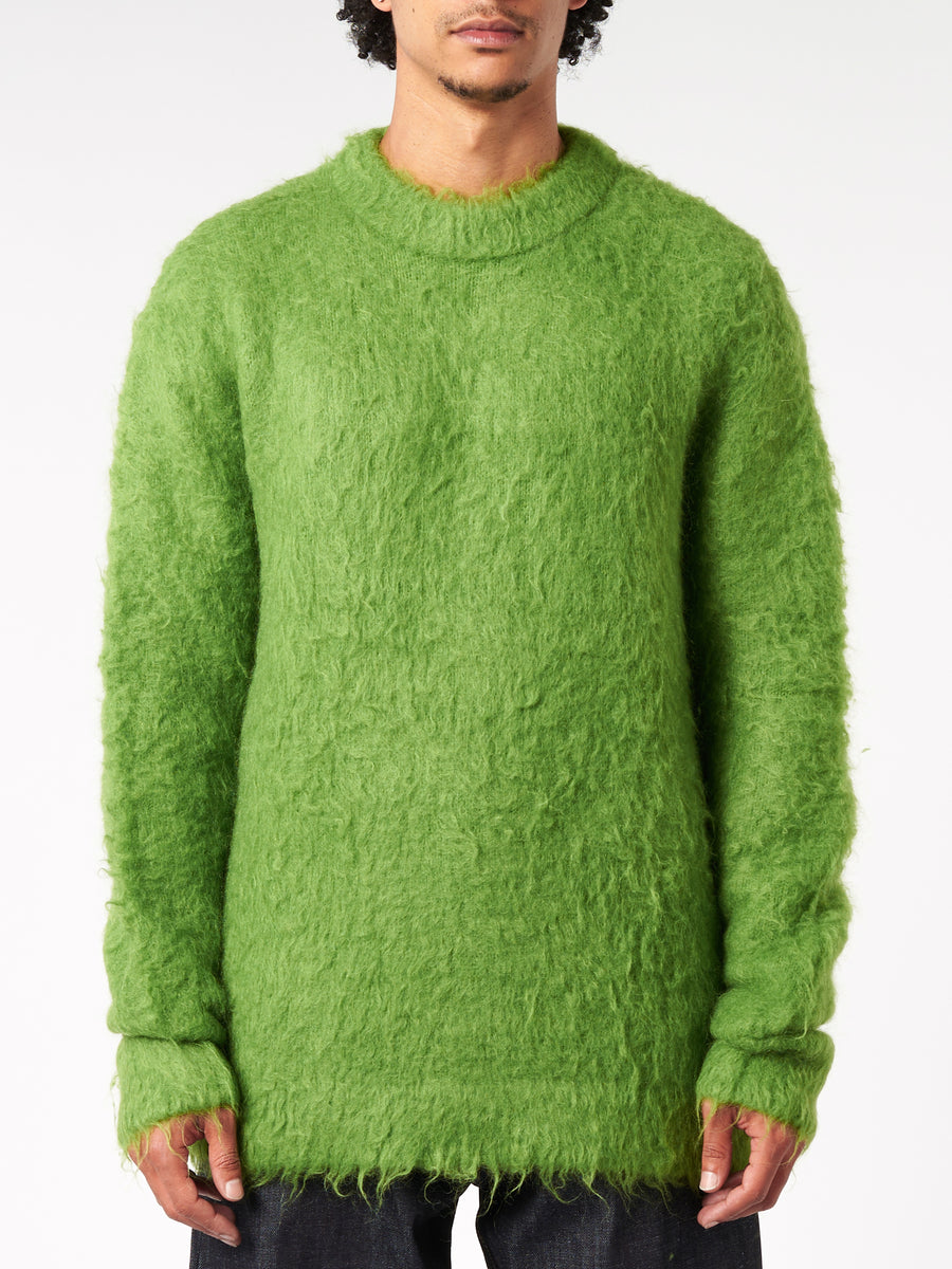 Acne Studios - Mohair Wool Jumper in Pear Green