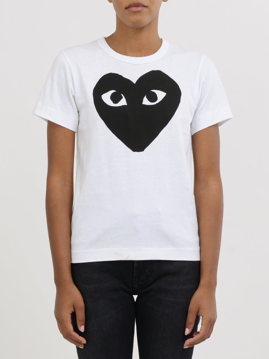 Comme des garcons retailers play women s t shirt