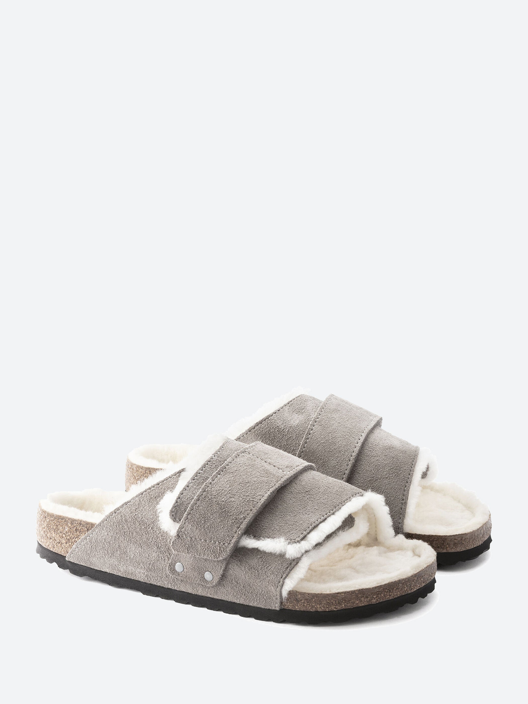 Birkenstock - Kyoto Shearling Narrow in Stone Coin – gravitypope