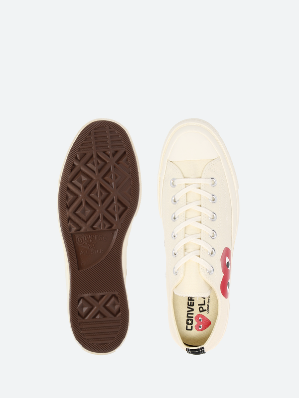 Comme des Gar ons PLAY x Converse Red Heart Chuck 70 Low Top in