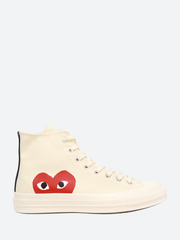 Converse with red 2025 heart on side