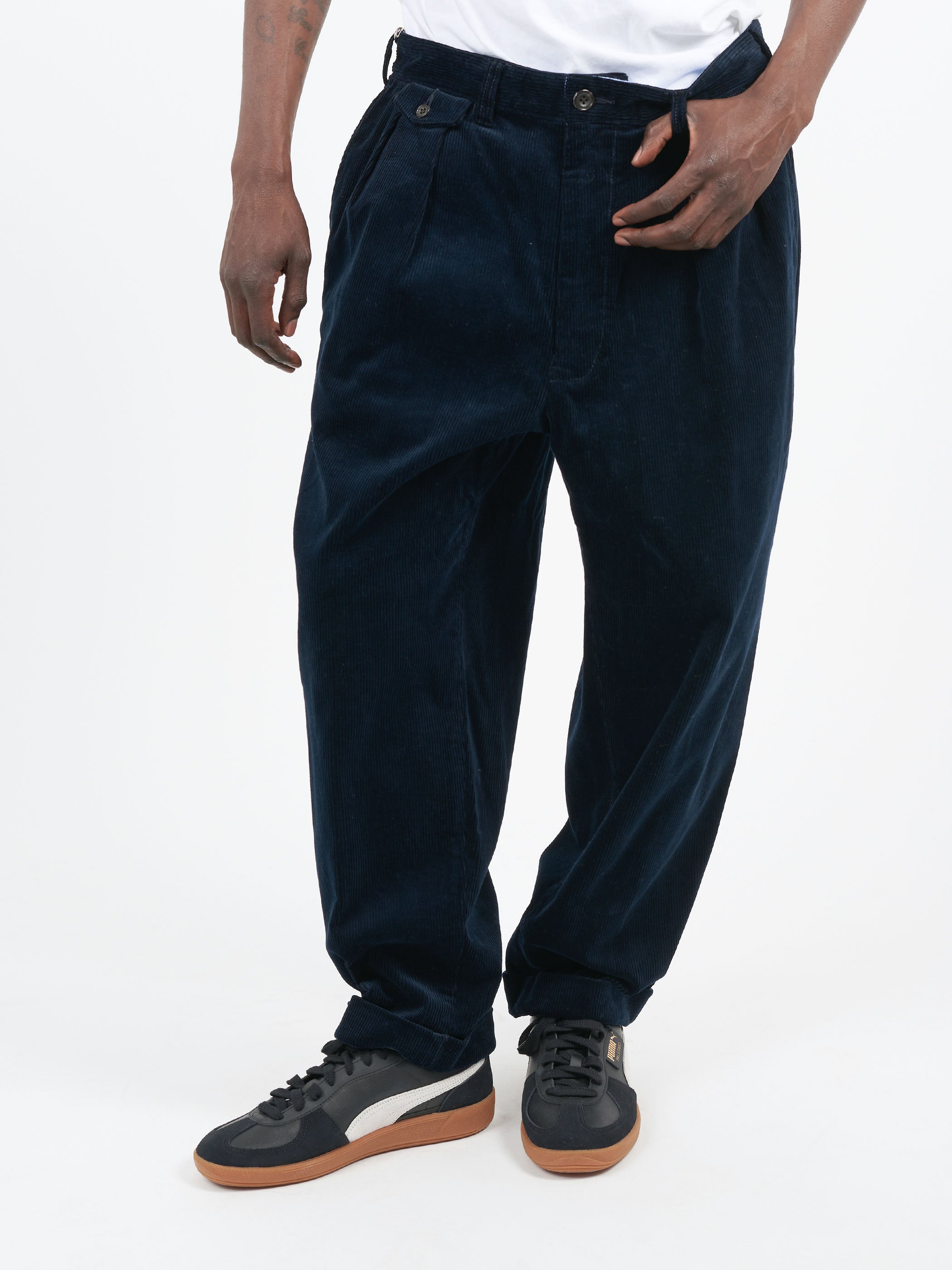 2 Pleat Corduroy Pants