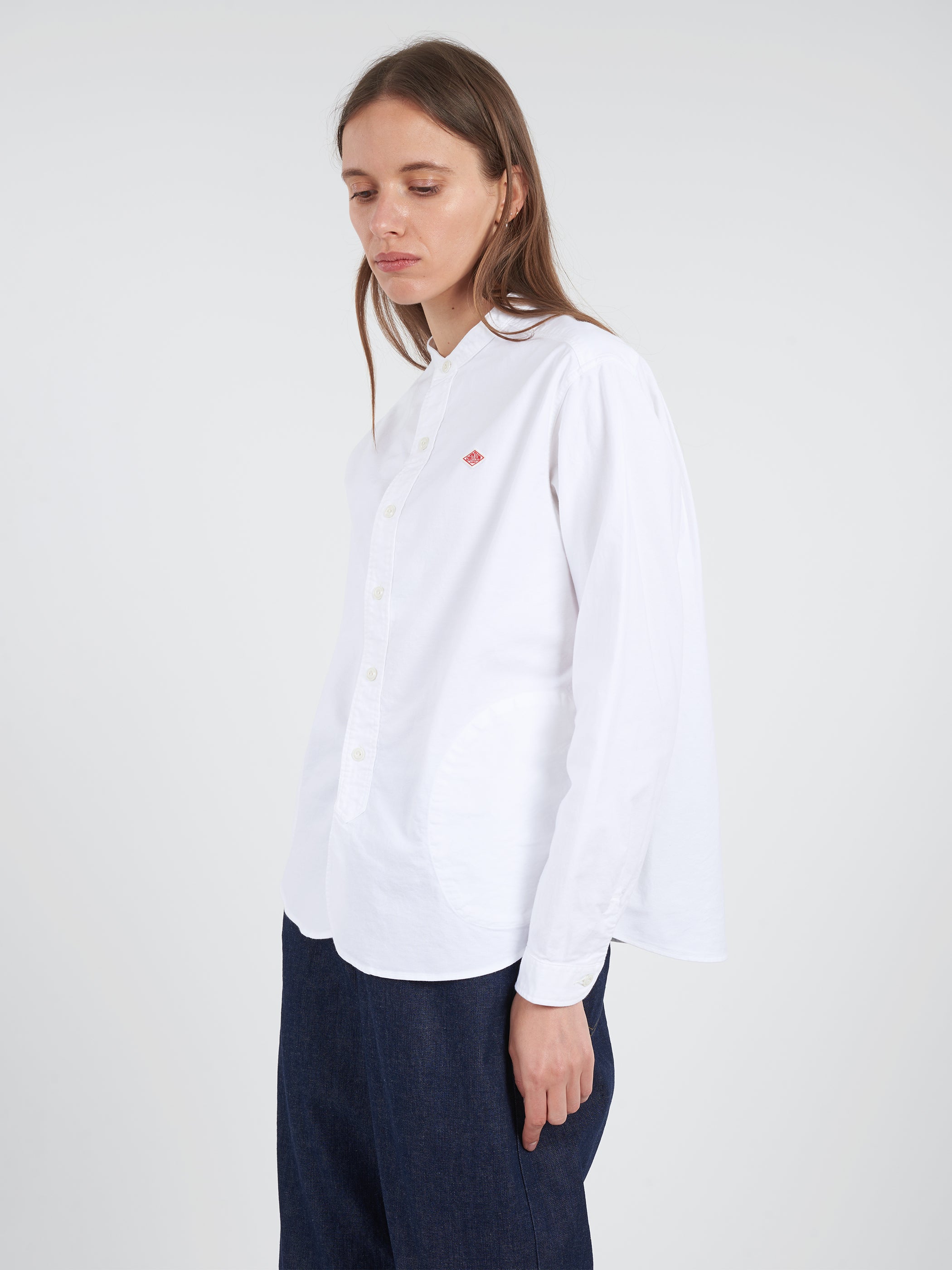 Women's Band Collar Shirt