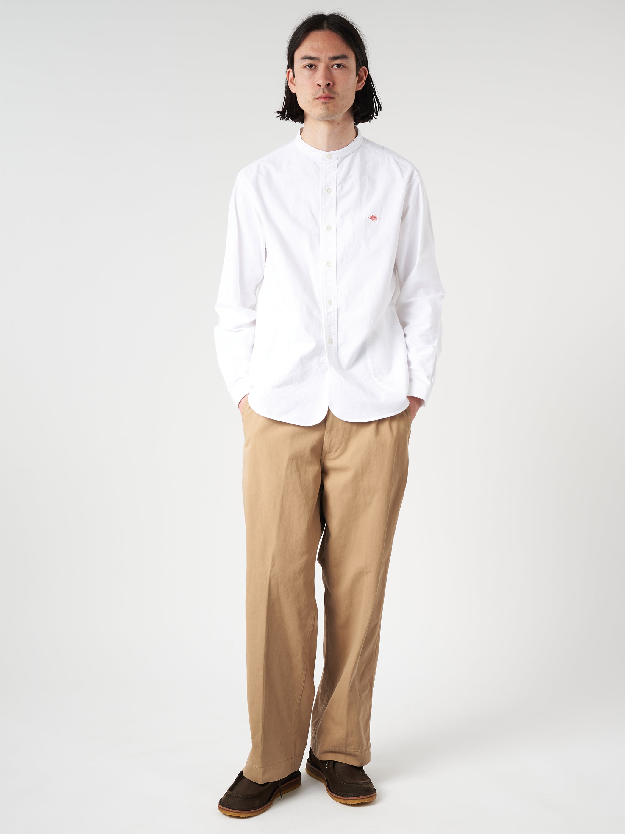 Oxford Band Collar L/S Shirt