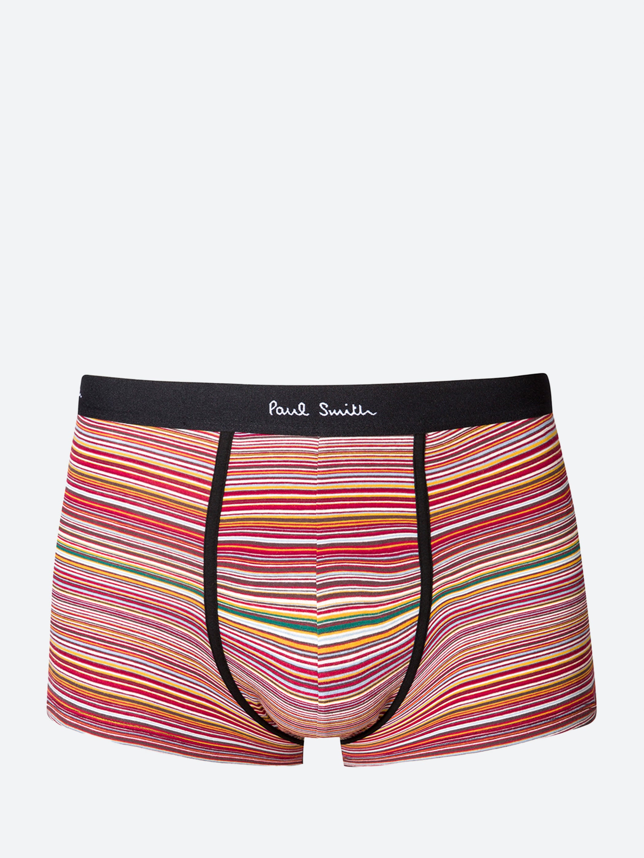 Multi Signature Stripe Low-Rise Boxer Briefs Three Pack