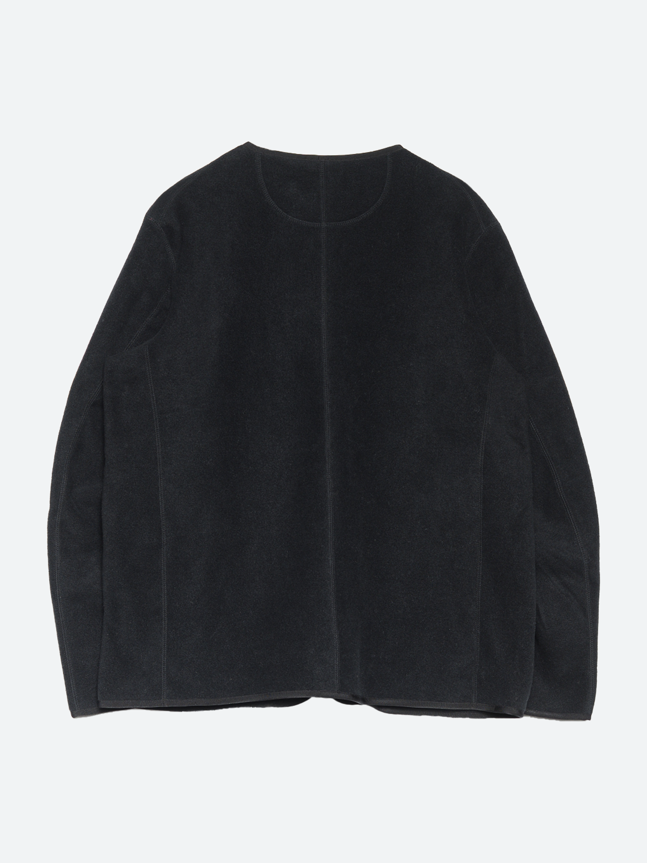 Collarless Fleece Jacket