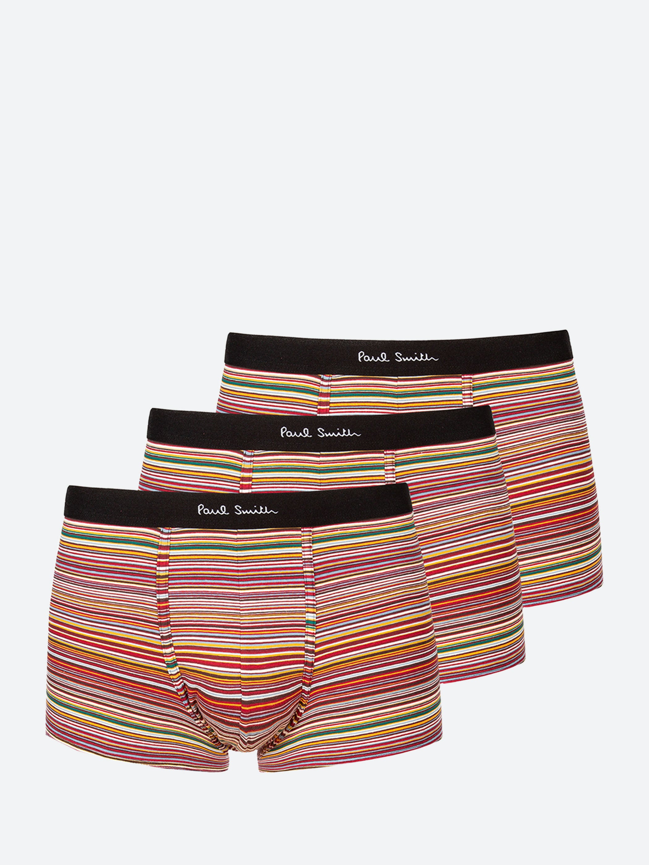 Signature Stripe Low-Rise Boxer Briefs Three Pack