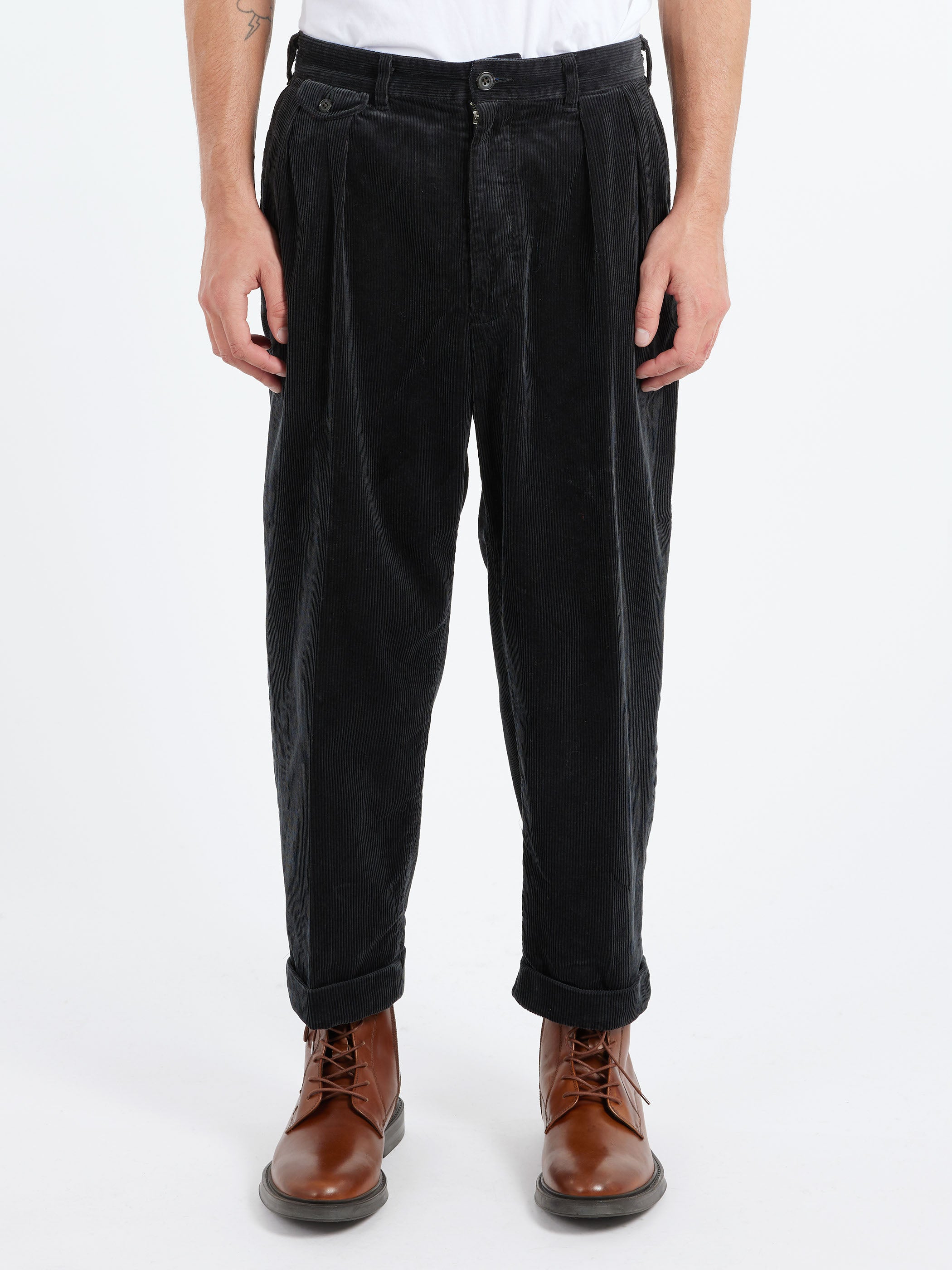 2 Pleat Corduroy Pants