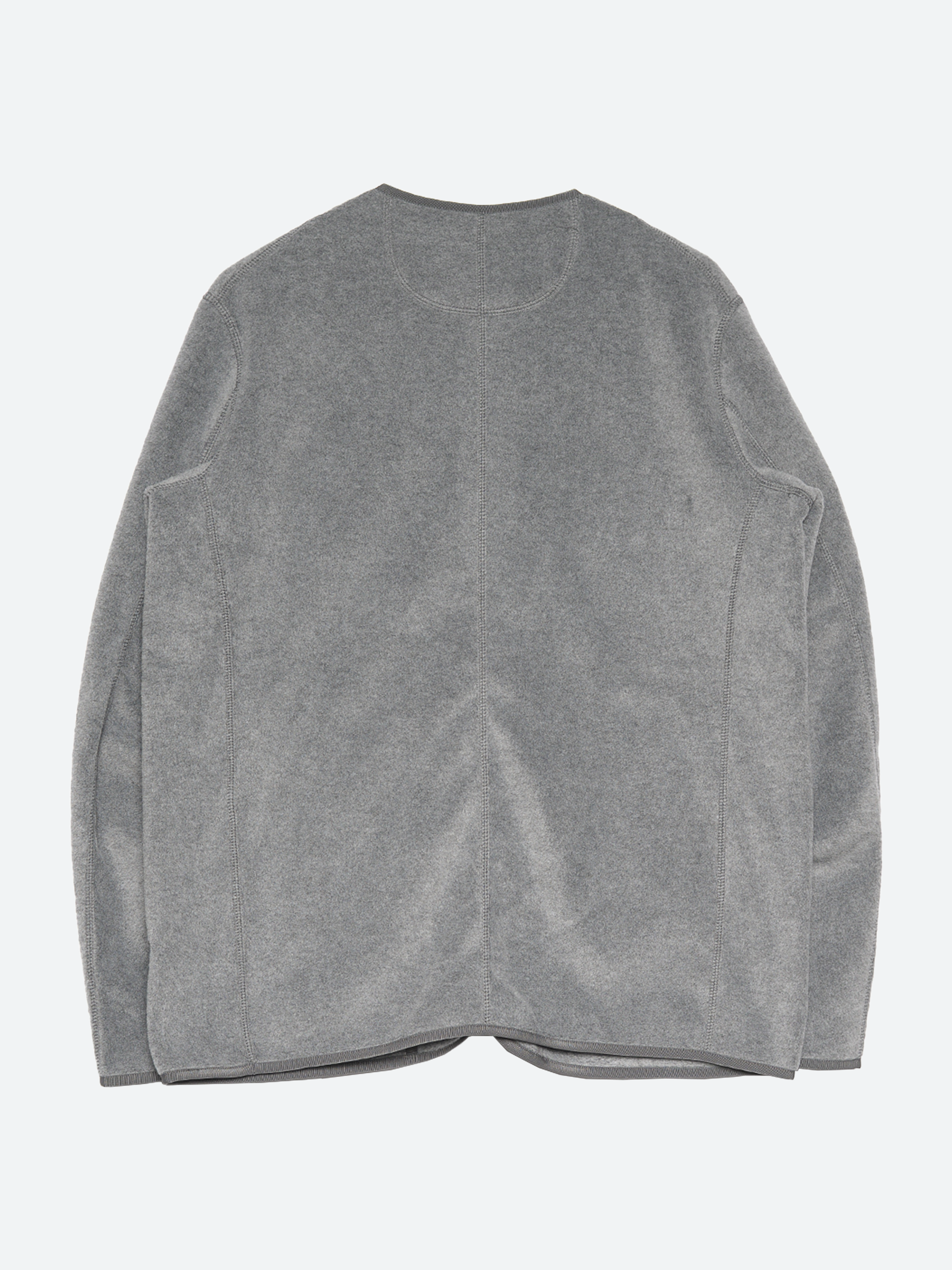 Collarless Fleece Jacket