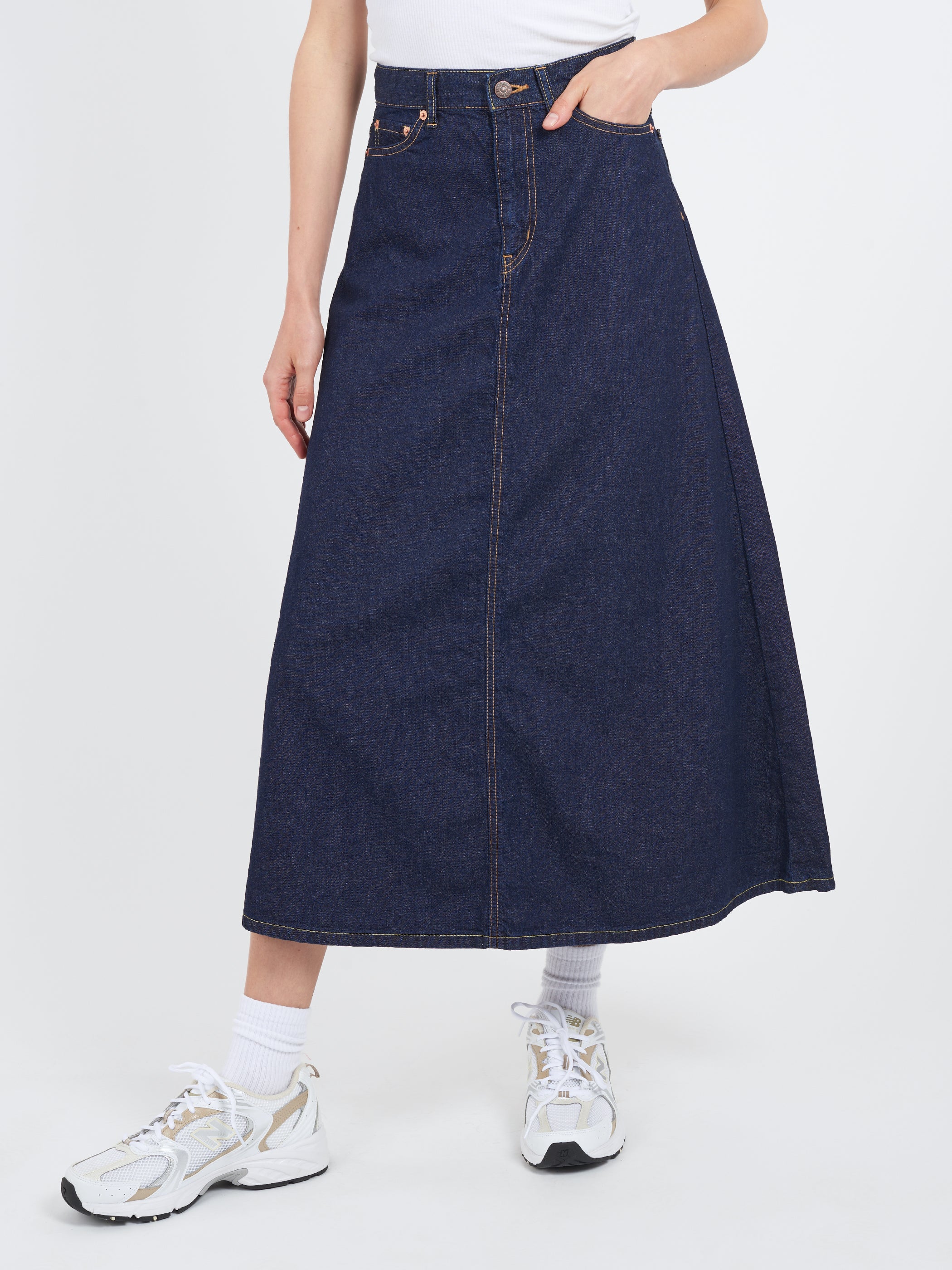 Denim Maxi Skirt