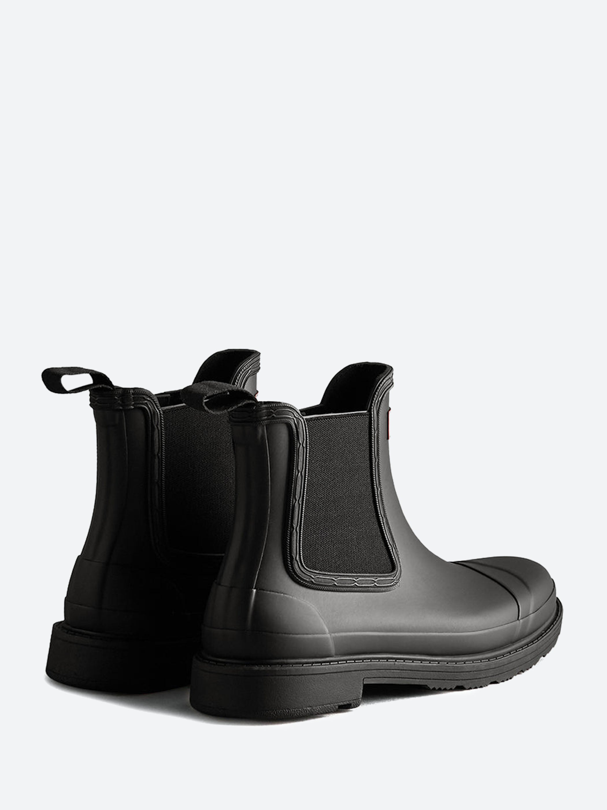 Hunter Commando Chelsea Boot in Black gravitypope