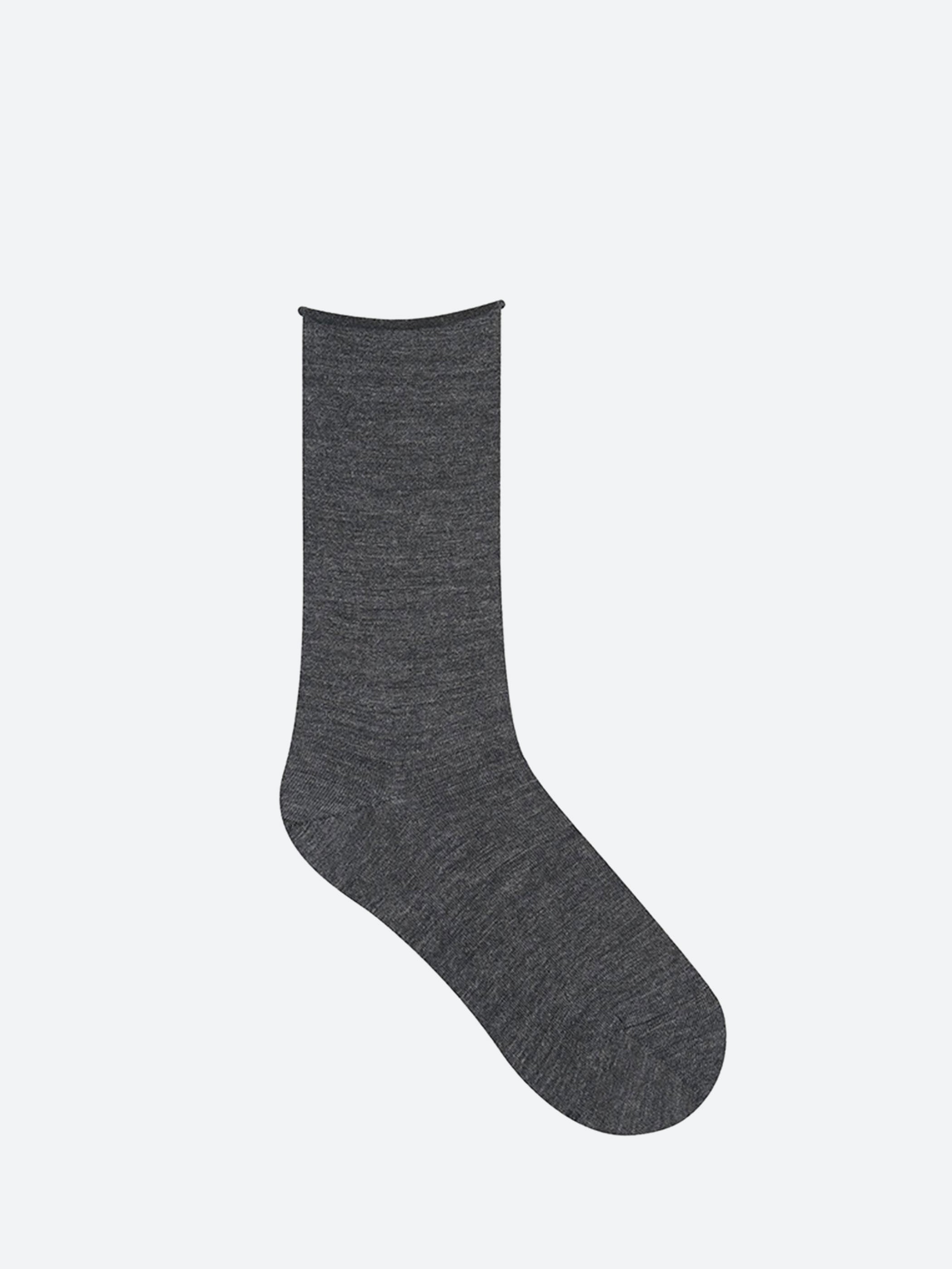 Roll Top Wool Sock