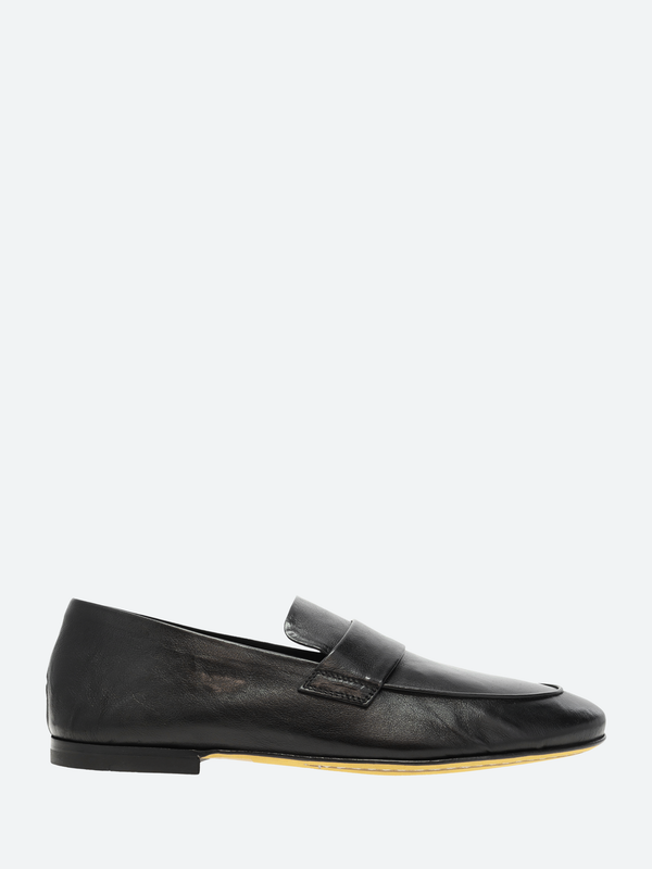 AURALEE: Black Leather Loafers