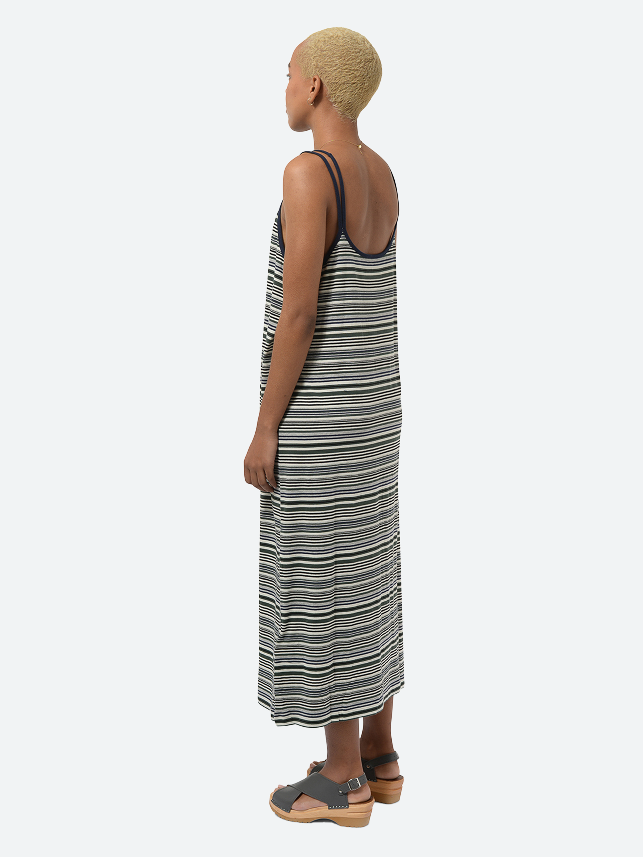 Multi-Border Camisole Dress