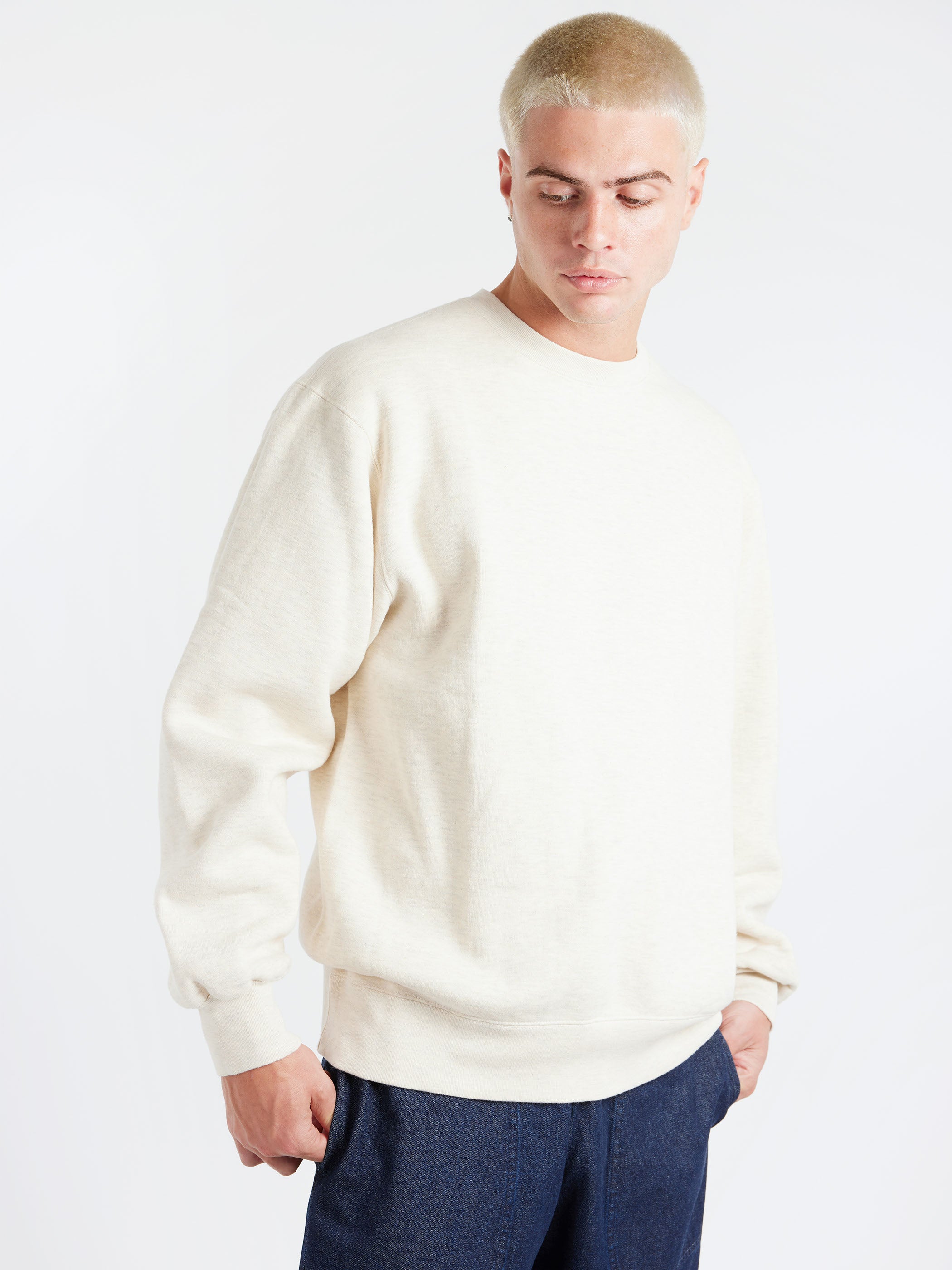 Raised Back Crewneck Sweatshirt