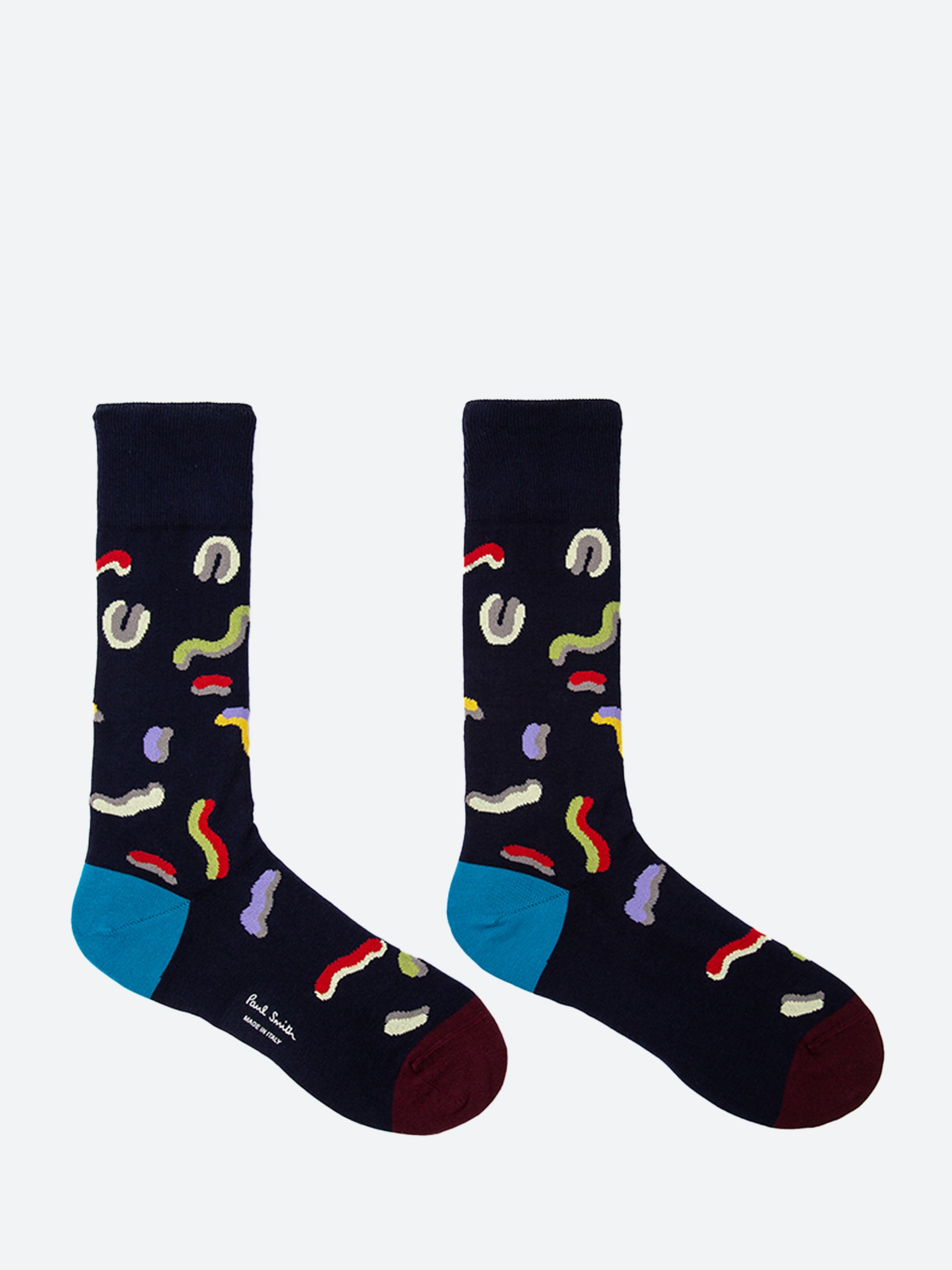 Squiggle Print Socks