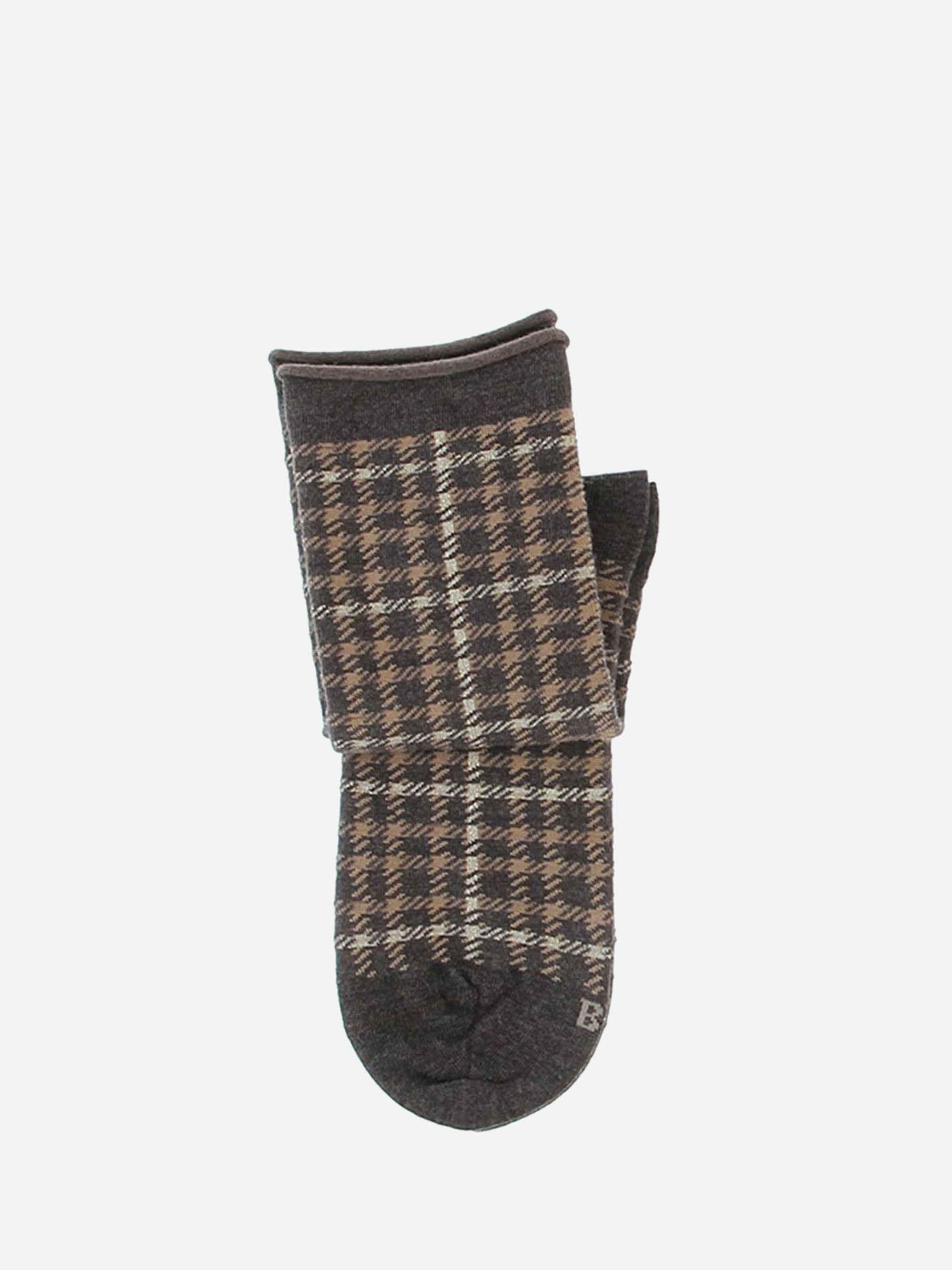 Check Pattern Wool Sock