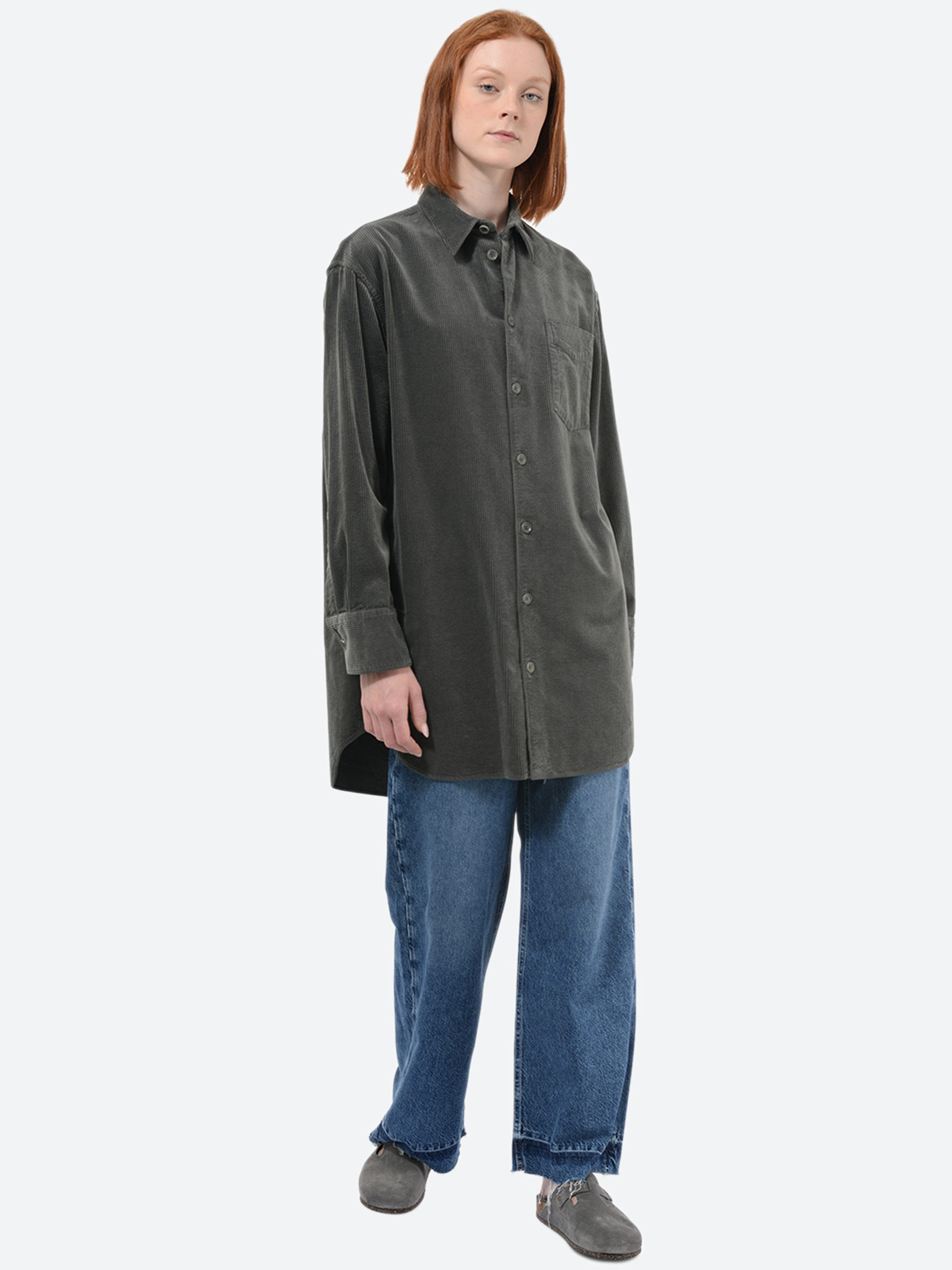 Garment-Dyed Corduroy Shirt