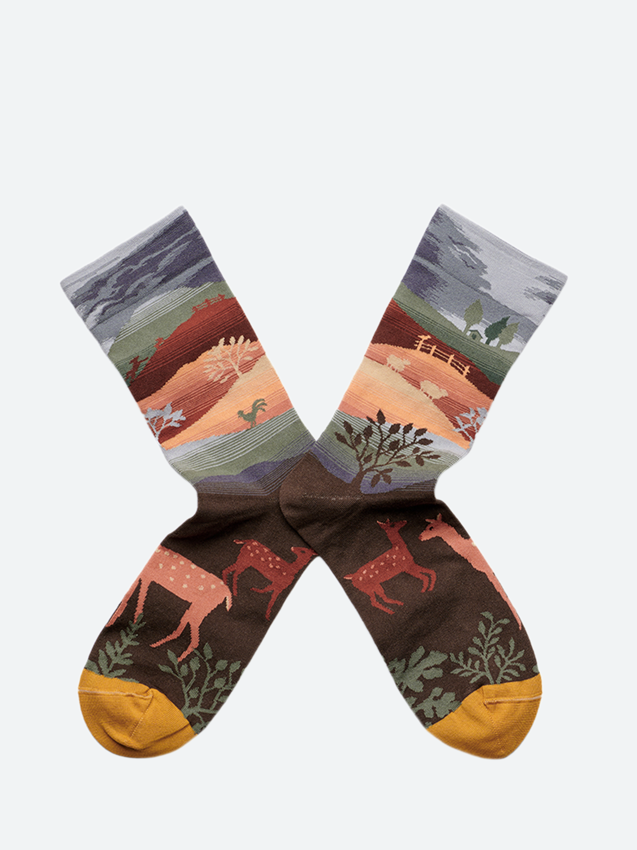 Umber Landslide Sock