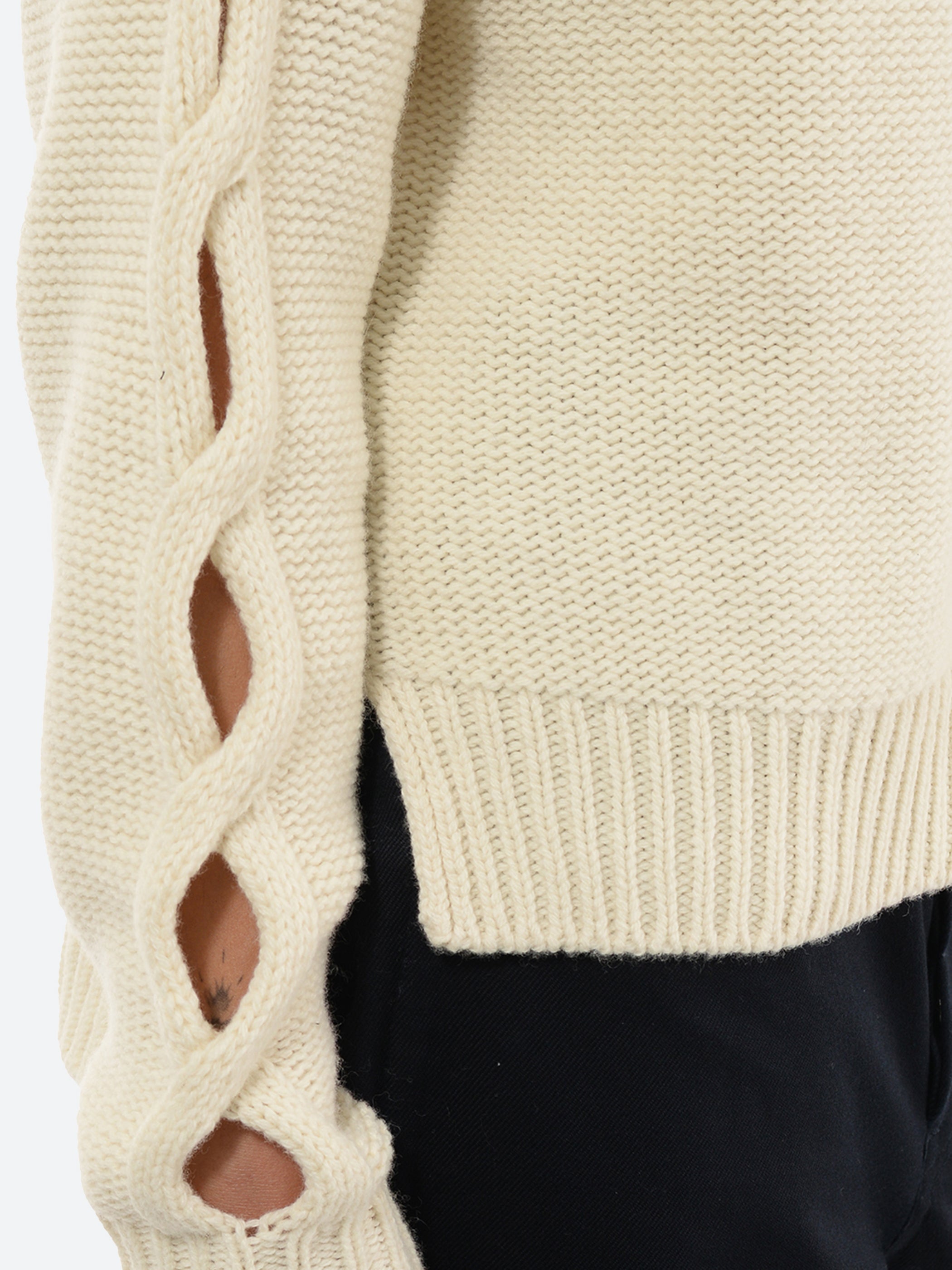 Braided Wool Sweater