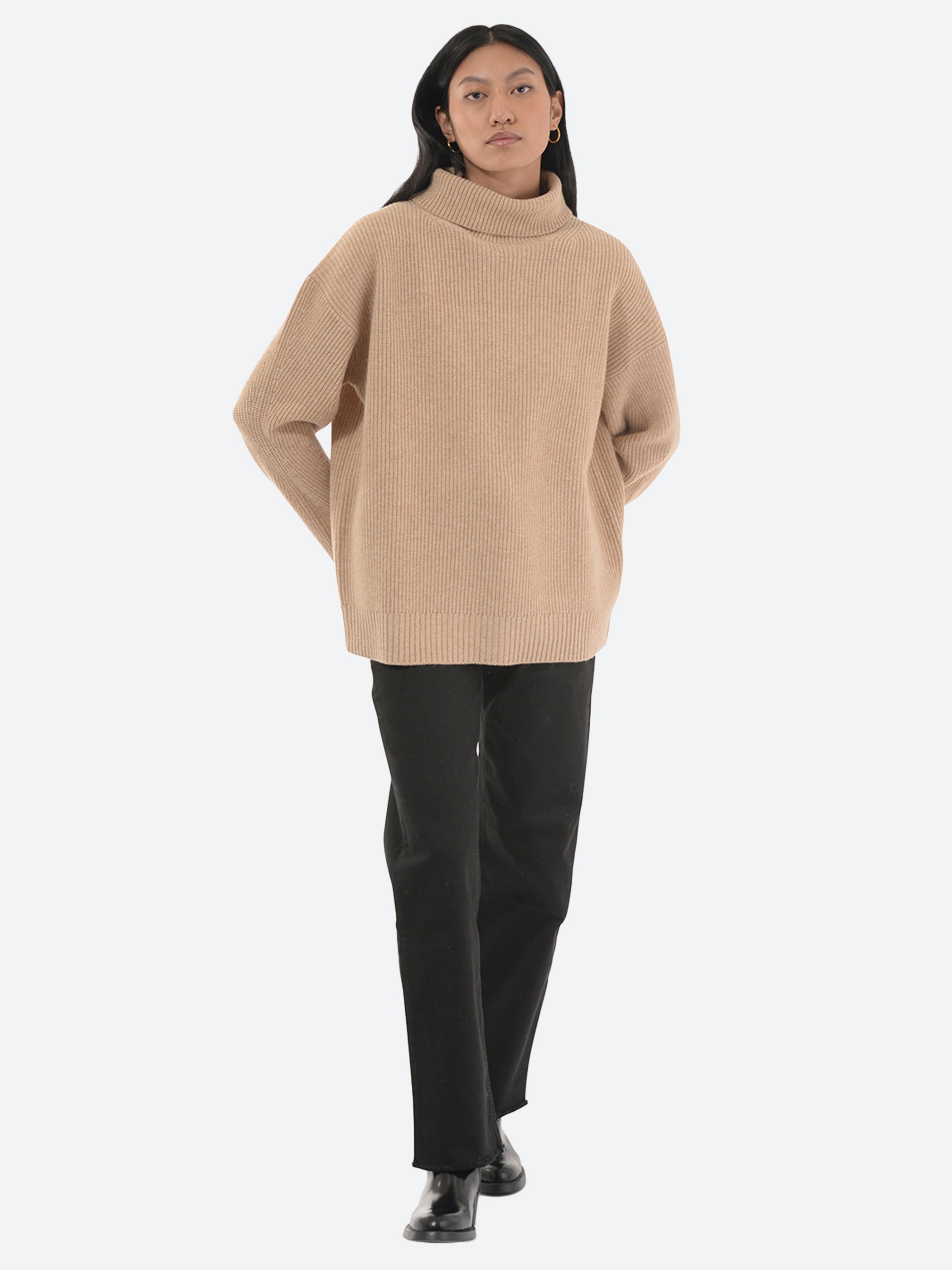 Wool Cashmere Roller Neck