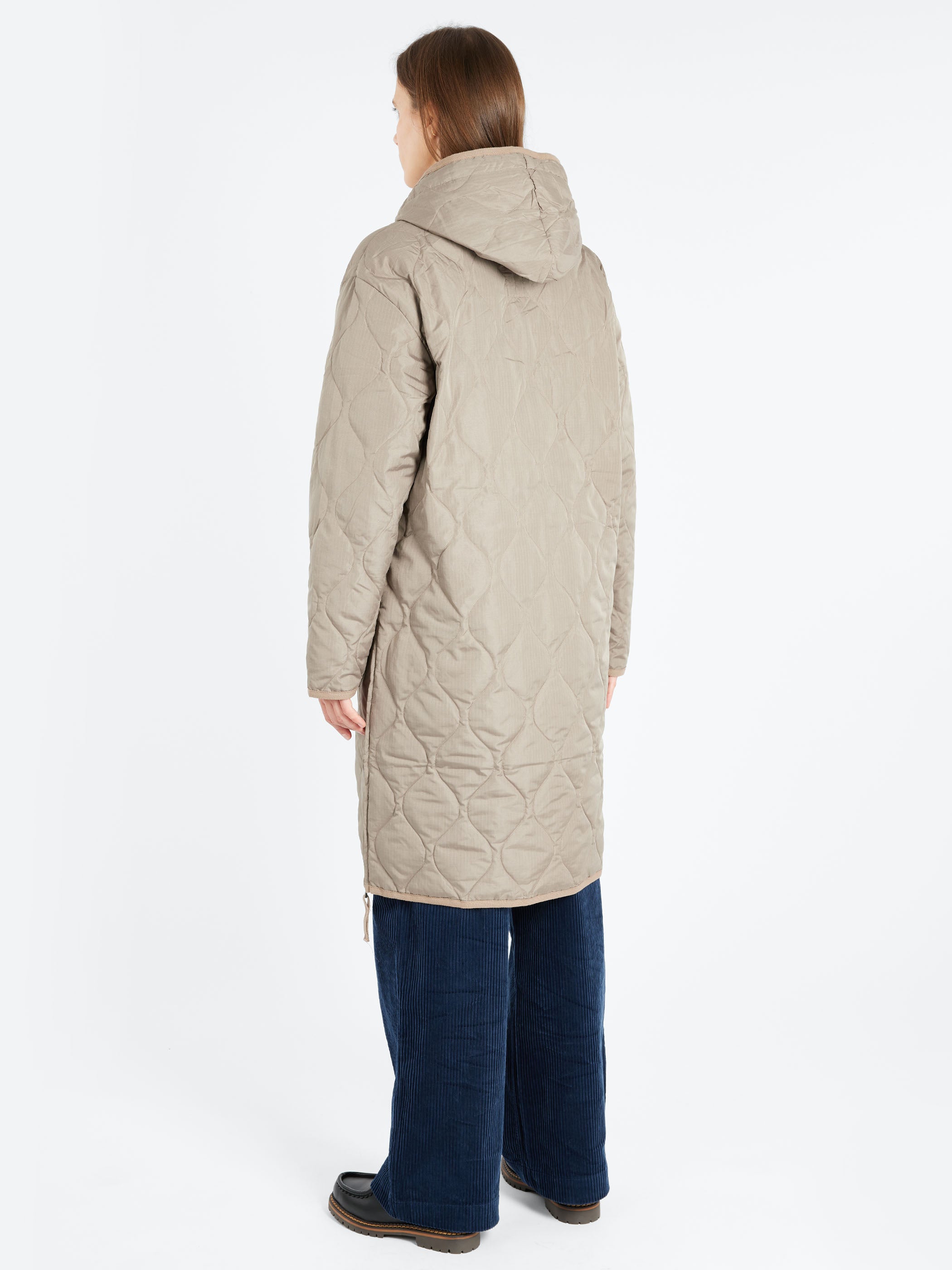 Military Hood Long Down Coat