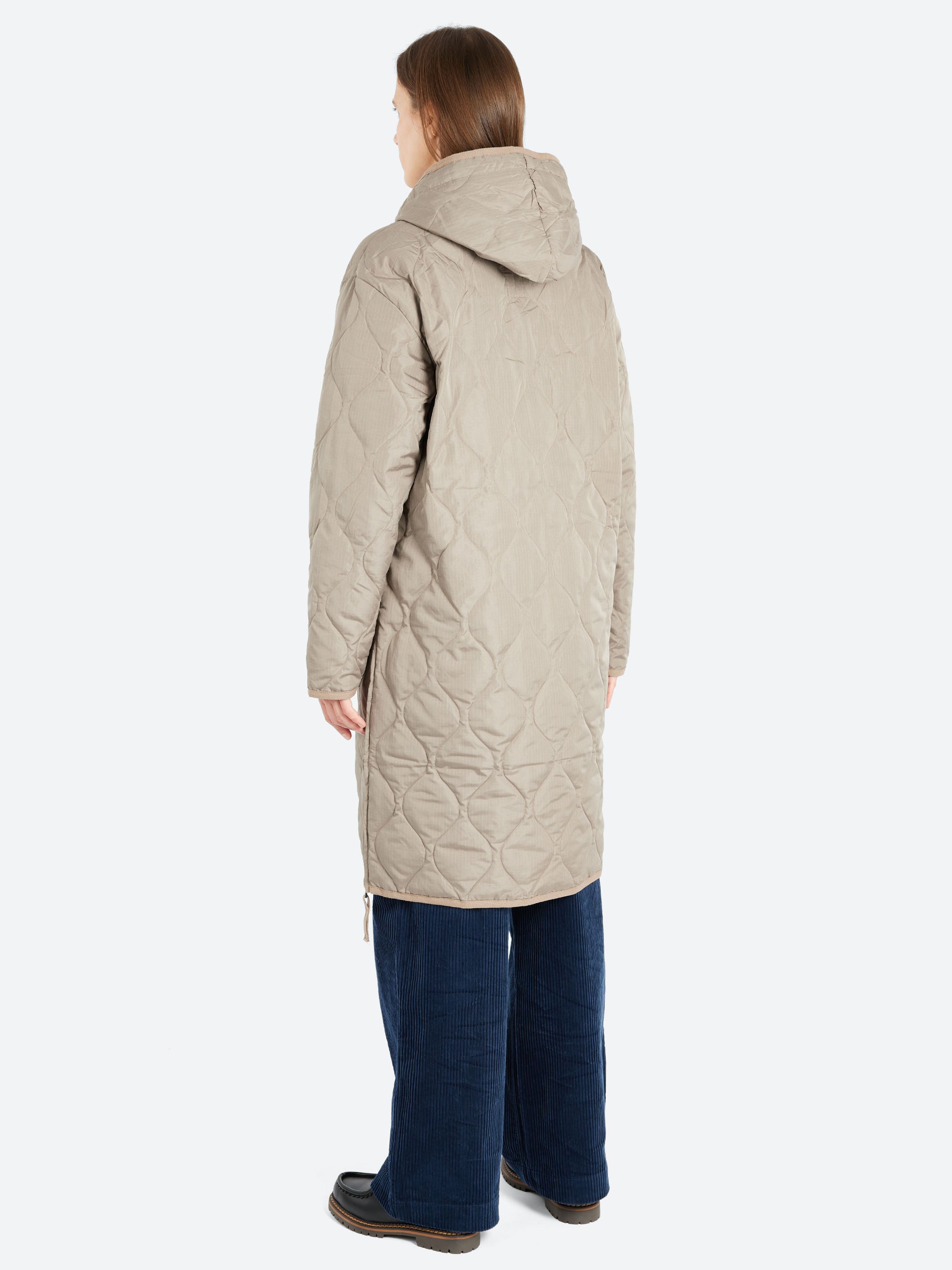 Military Hood Long Down Coat