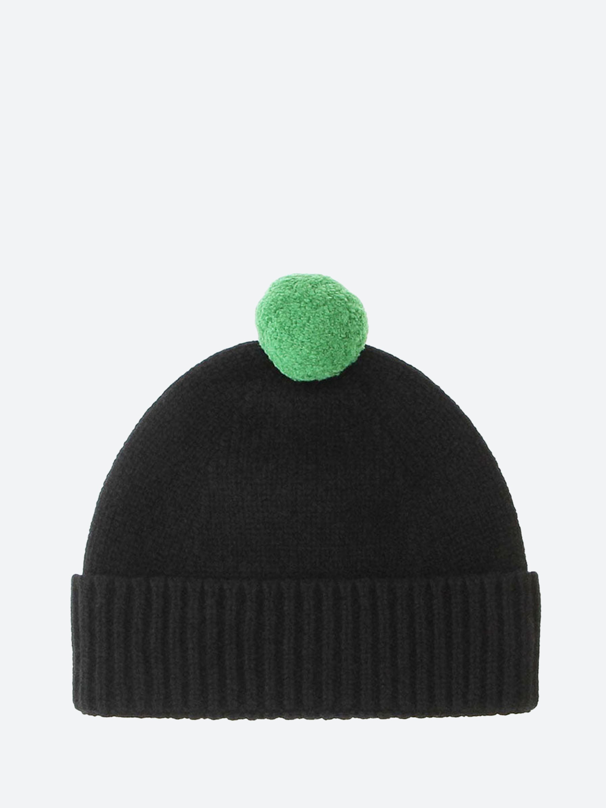 Plain Hat Contrast Pompom