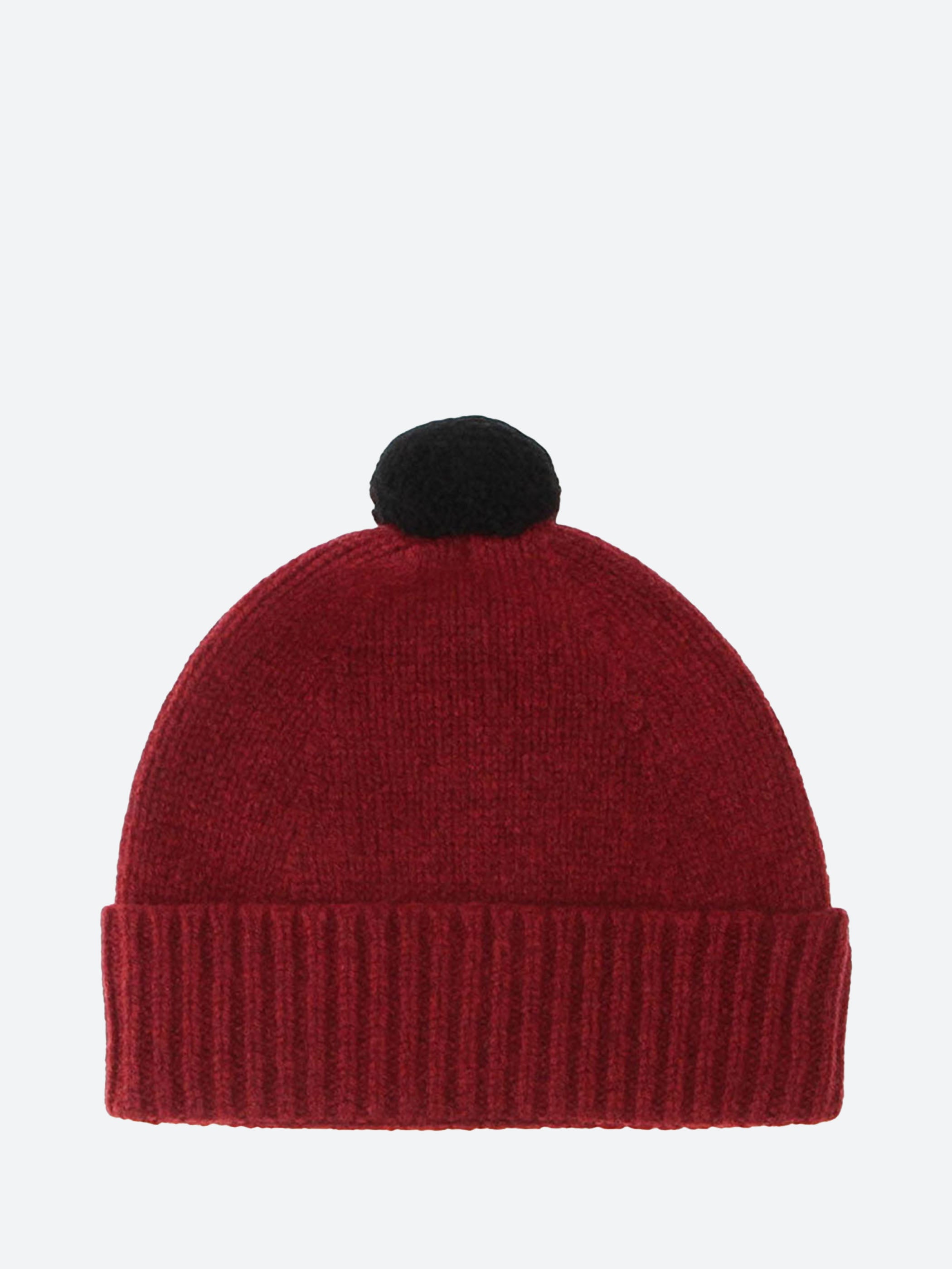 Plain Hat Contrast Pompom