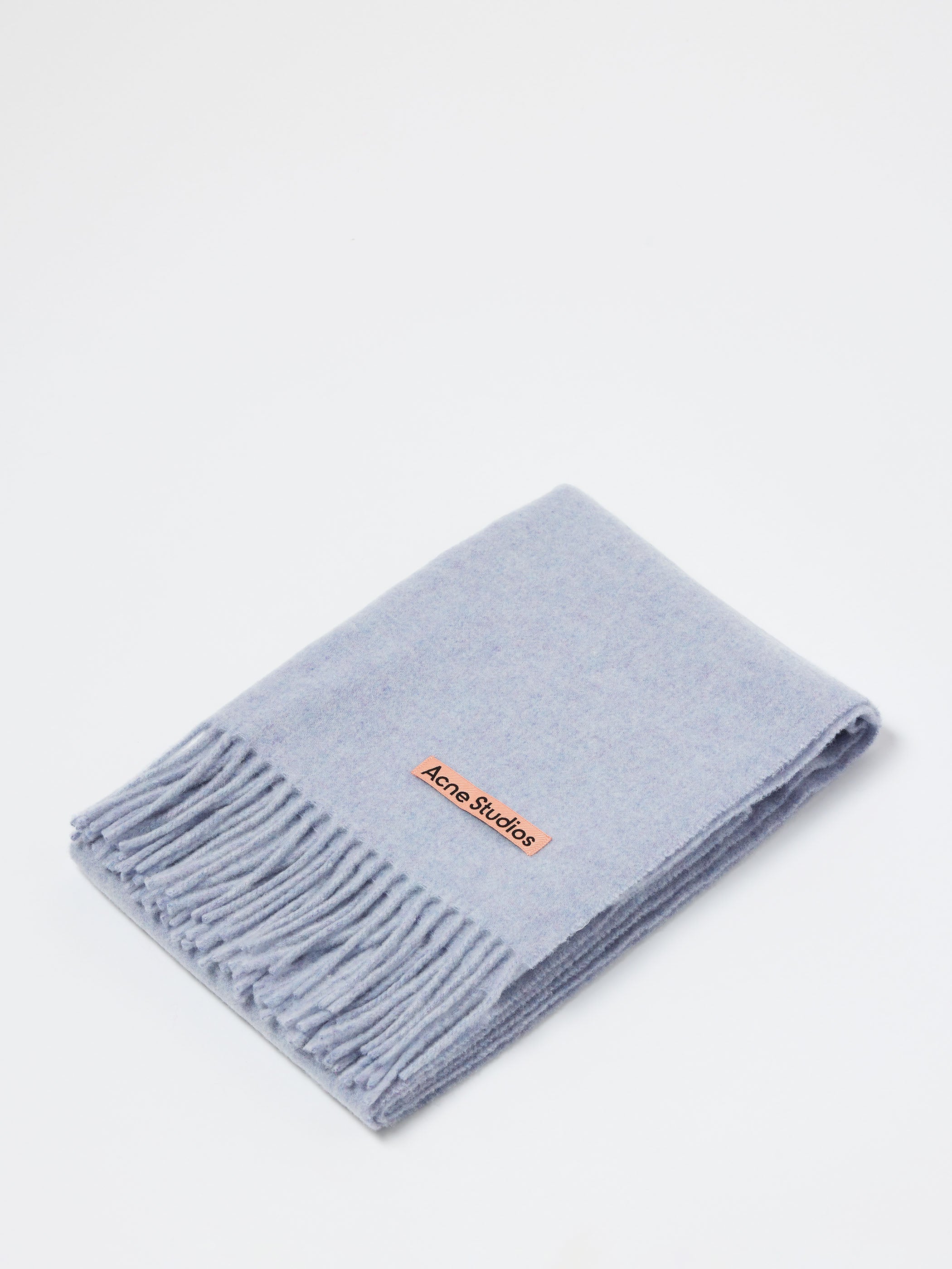 Fringe Wool Scarf - Narrow