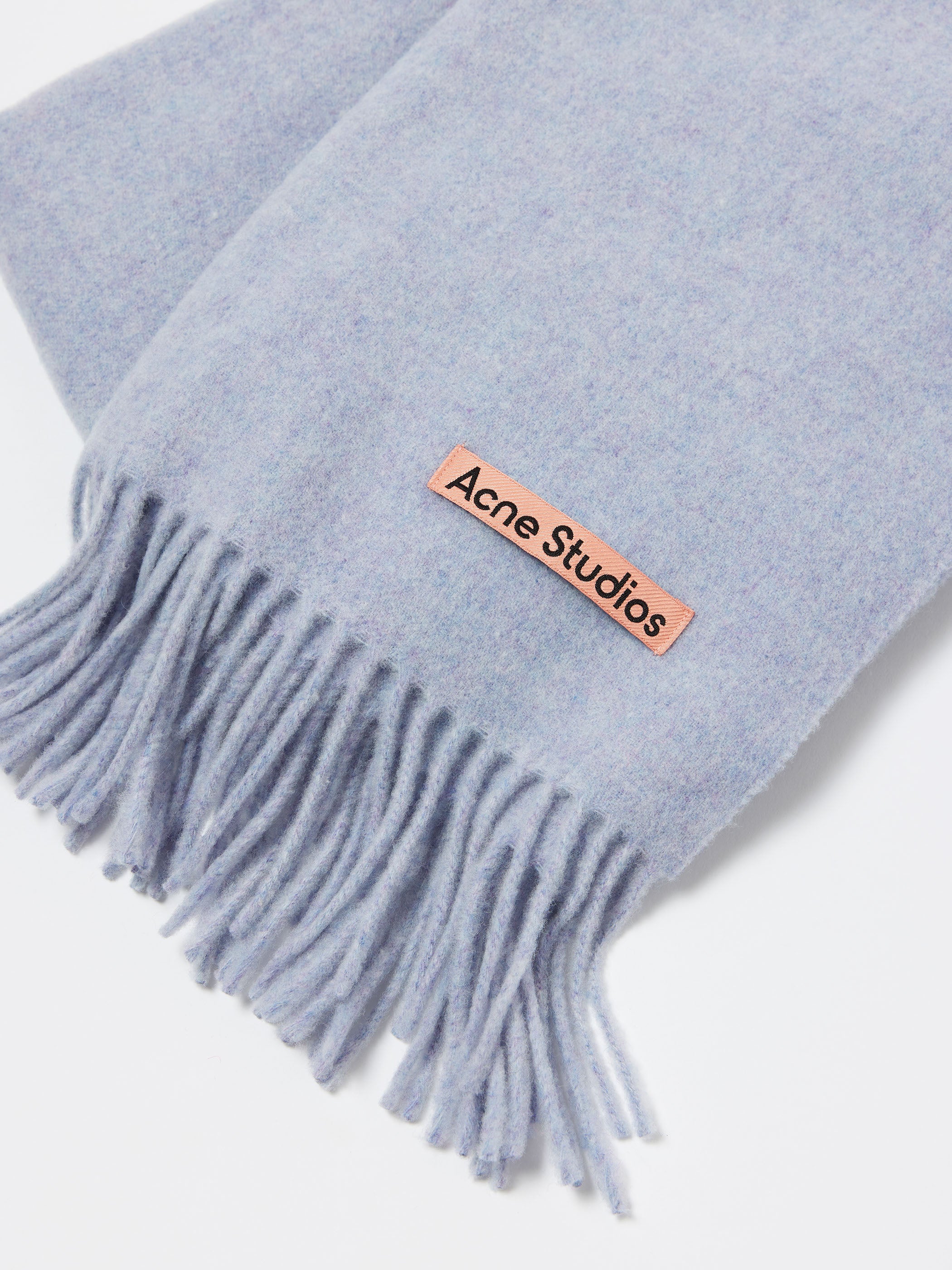 Fringe Wool Scarf - Narrow