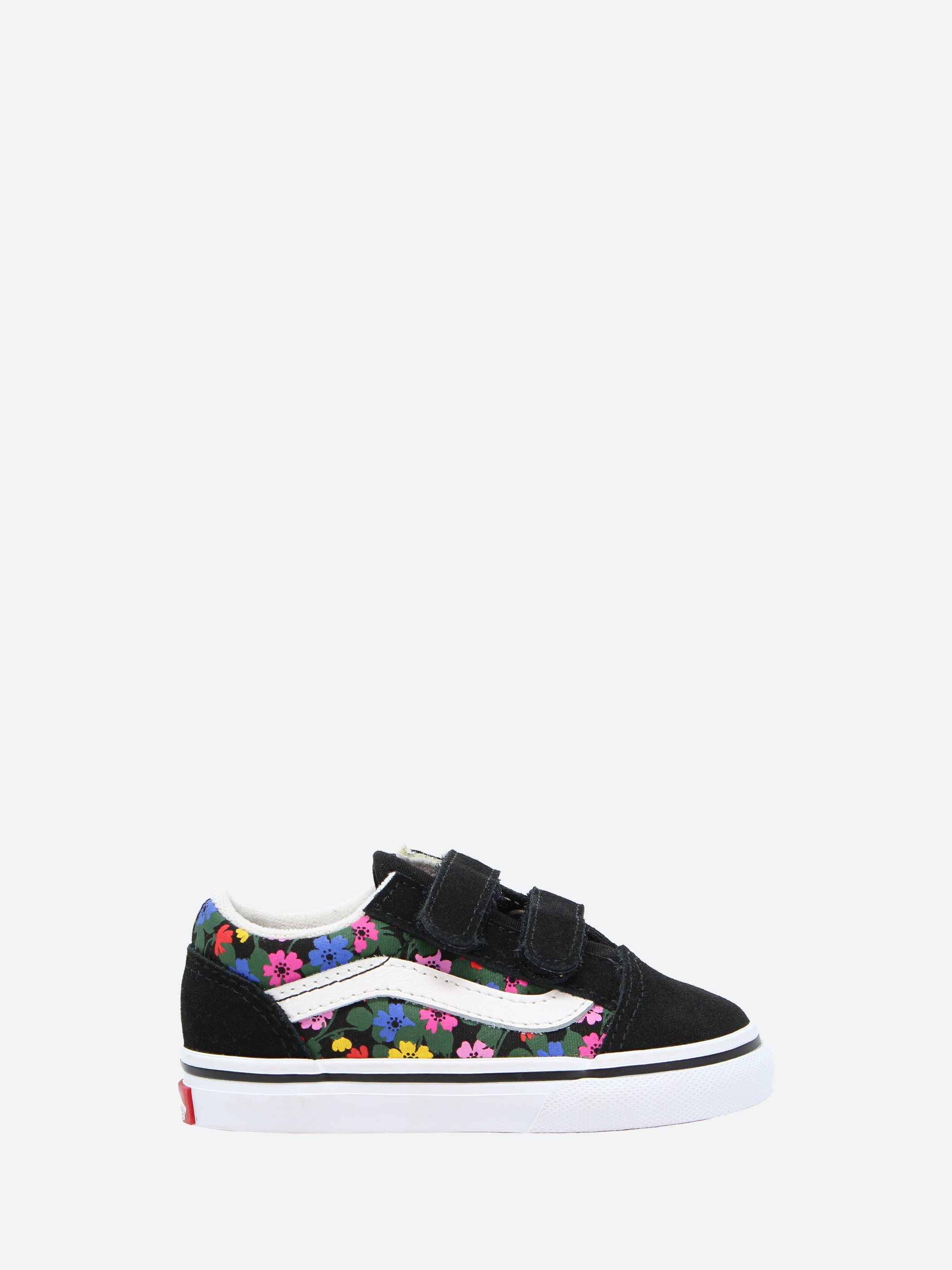 Vans Toddler Old Skool V in Black White Floral gravitypope