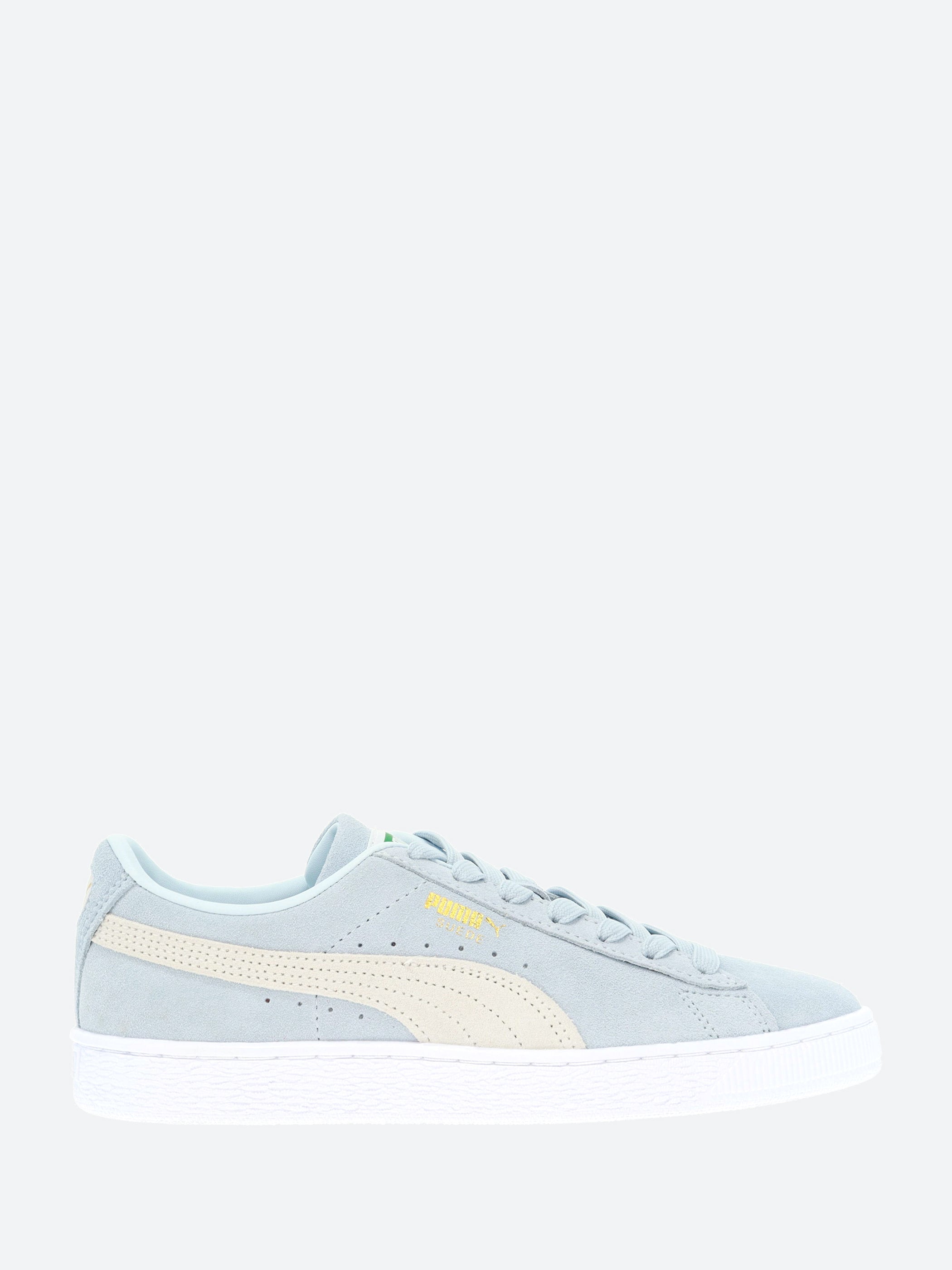 Puma Suede Classics XXI in Icy Blue and White gravitypope