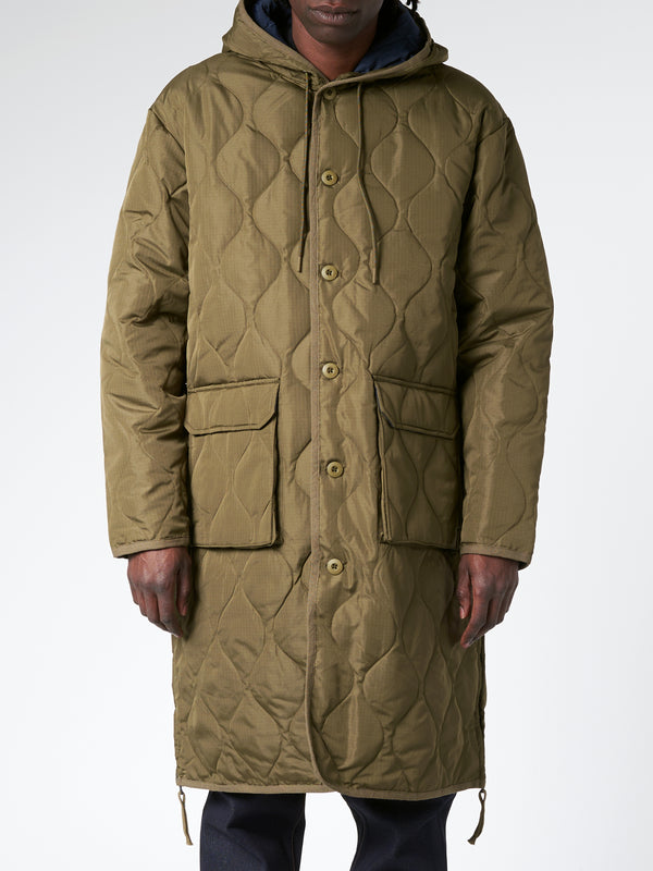 MILITARY HOOD LONG DOWN COAT