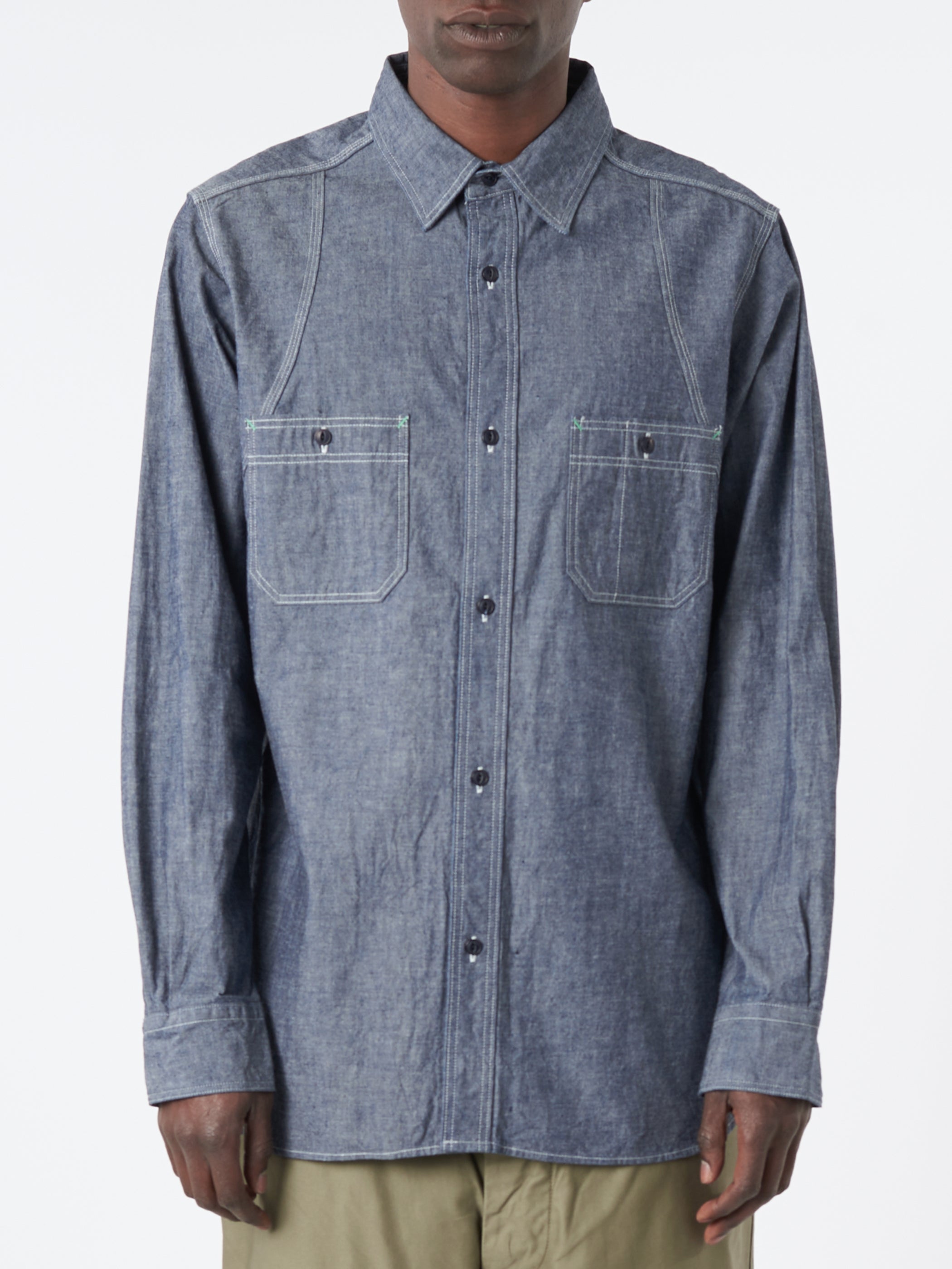 Nigel Cabourn - New Medical Shirt in Indigo – gravitypope