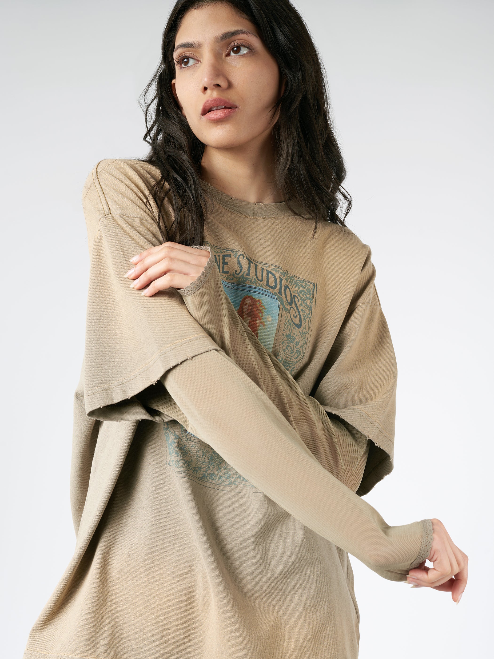 Layered t shirt hotsell