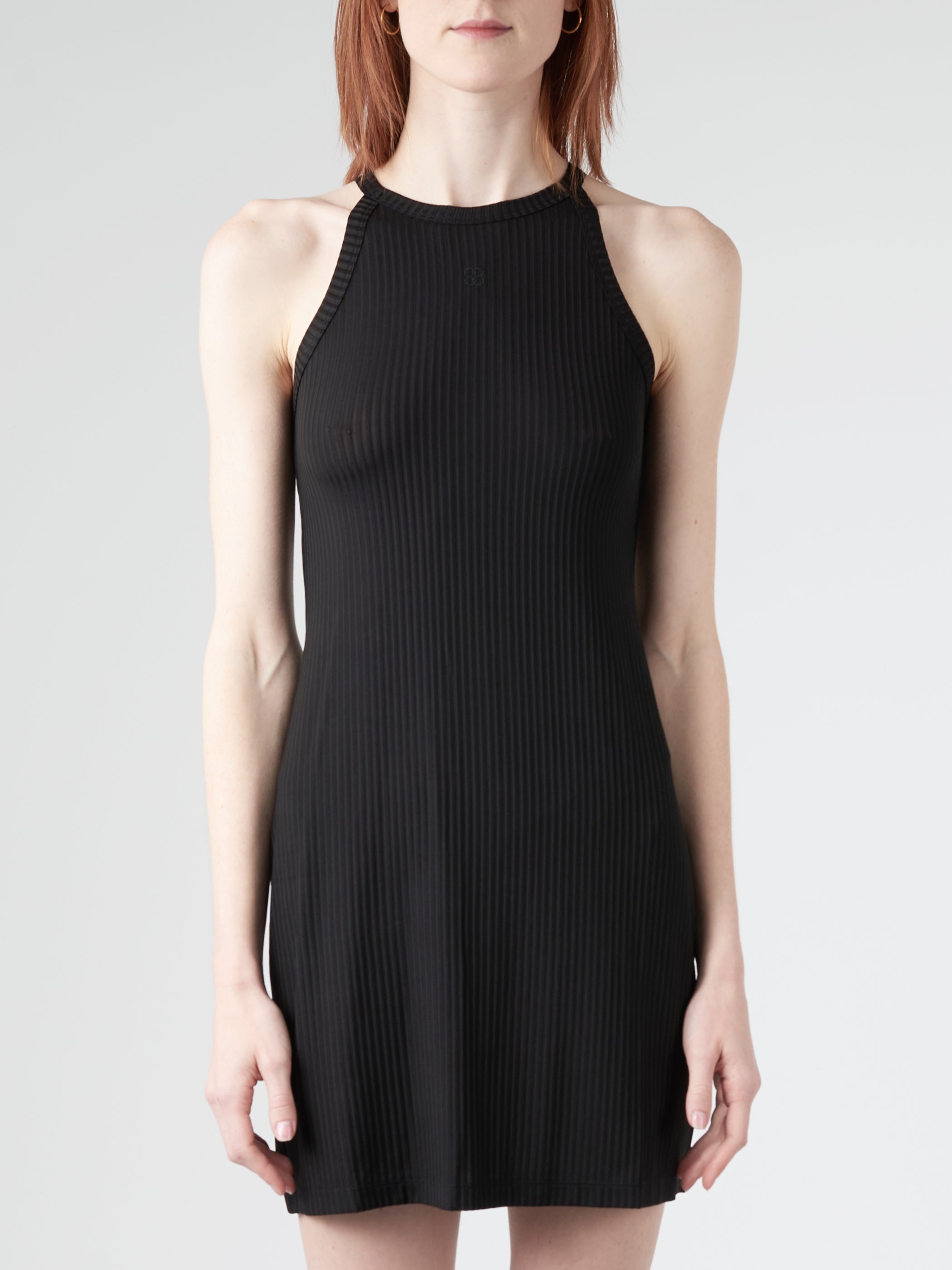 Filippa K High Neck Tank Dress in Black gravitypope