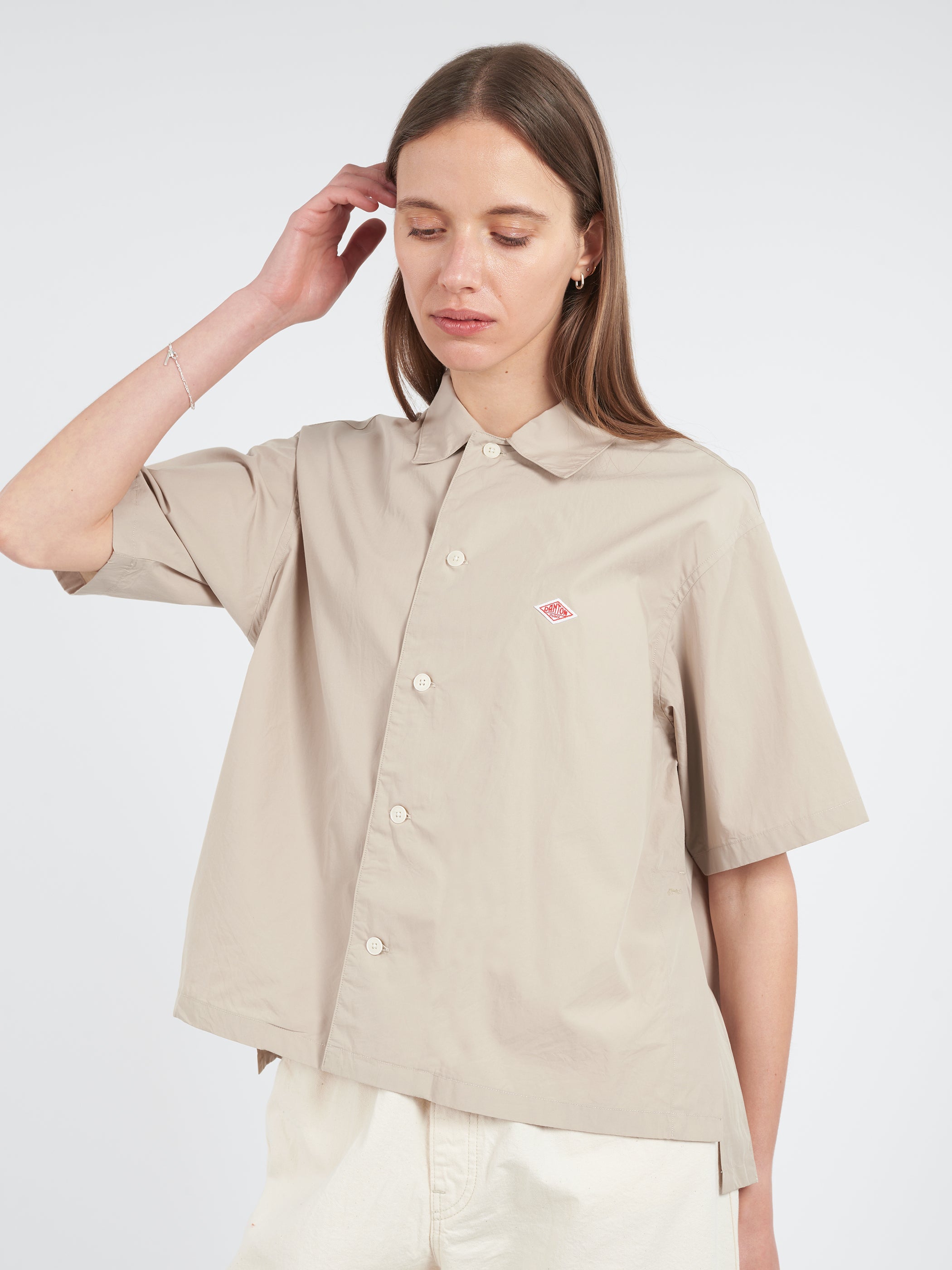 Women's Cotton Poplin Half Sleeve Shirt