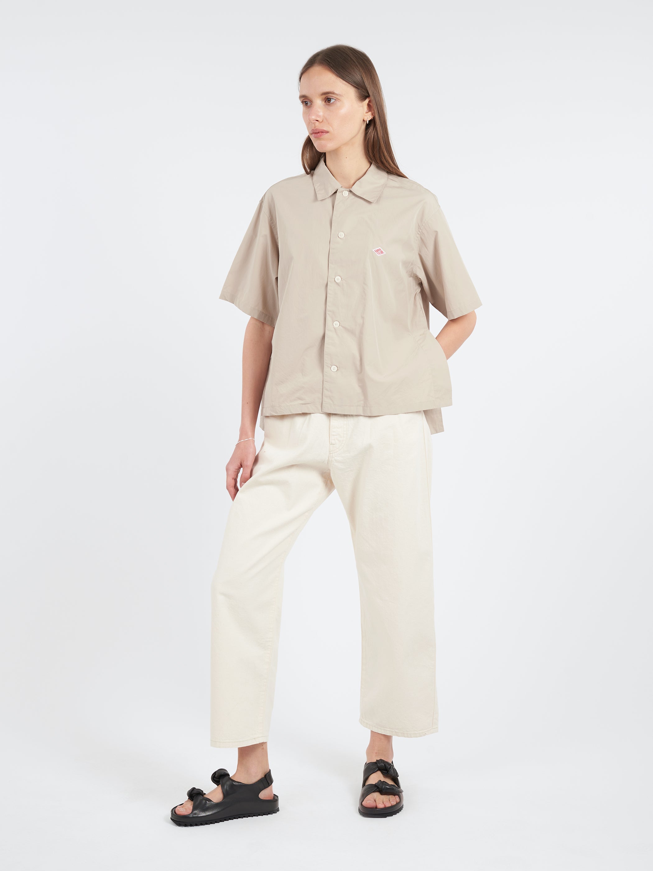 Women's Cotton Poplin Half Sleeve Shirt