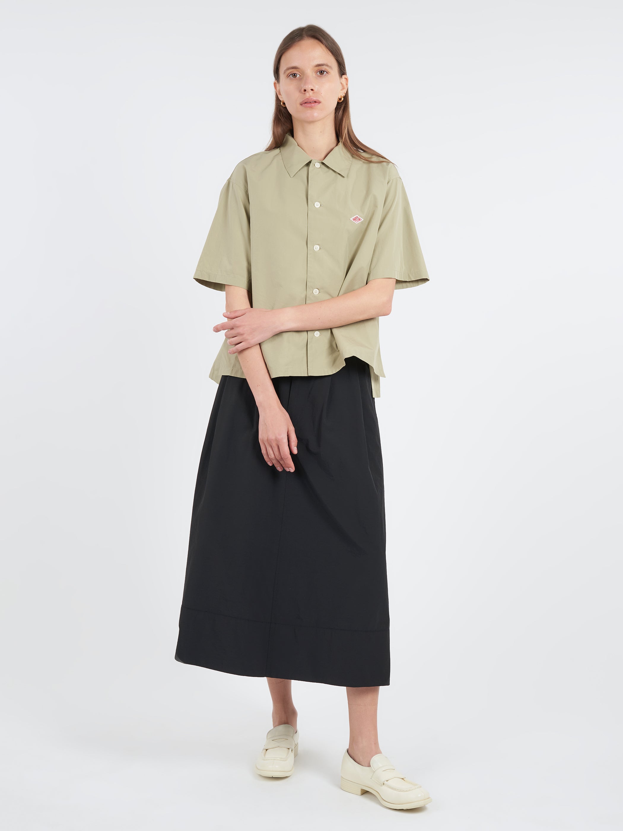 Women's Cotton Poplin Half Sleeve Shirt