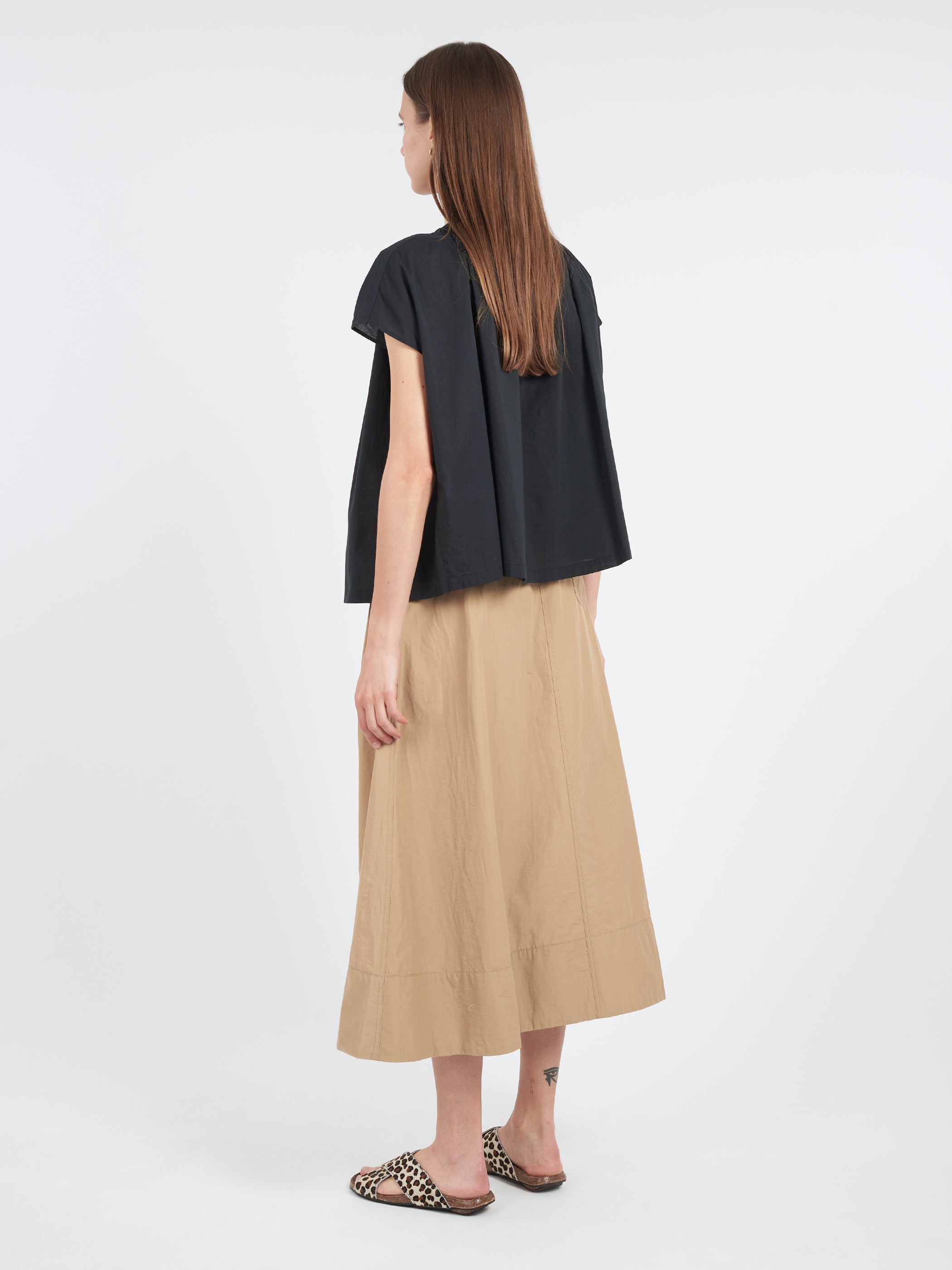 Sleeveless Smock Shirt