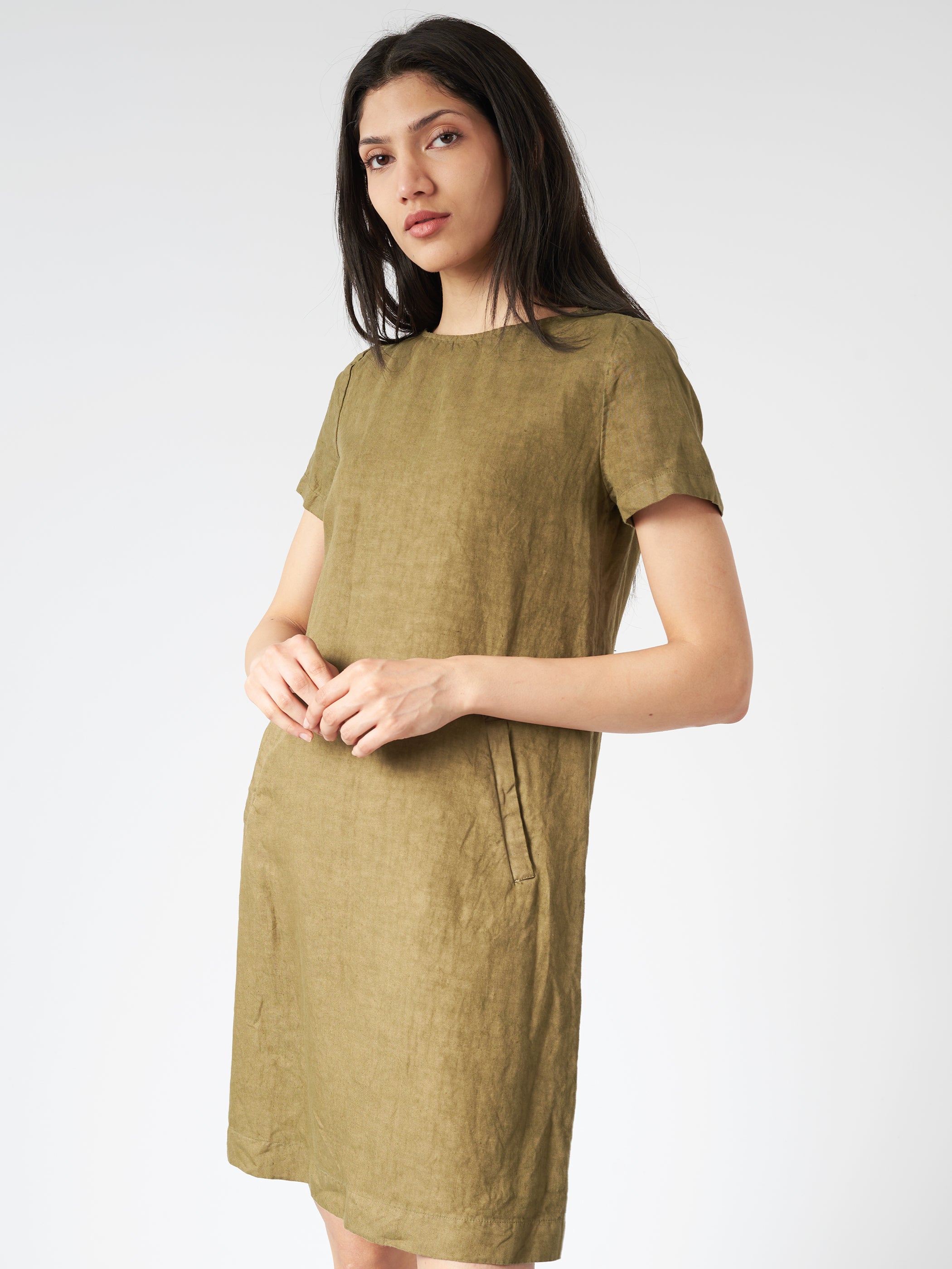 Slub Linen Dress