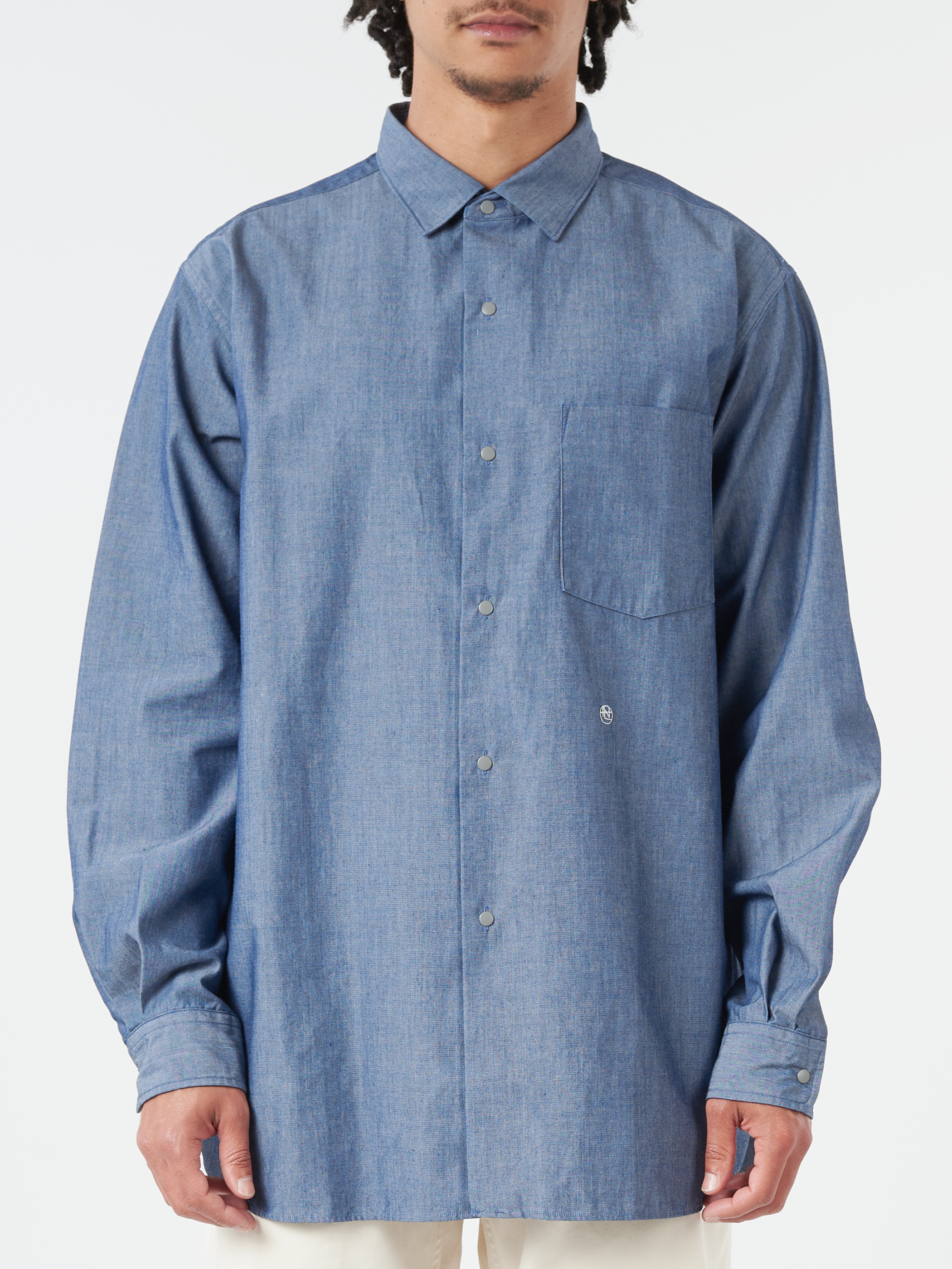 Regular Collar Chambray Shirt