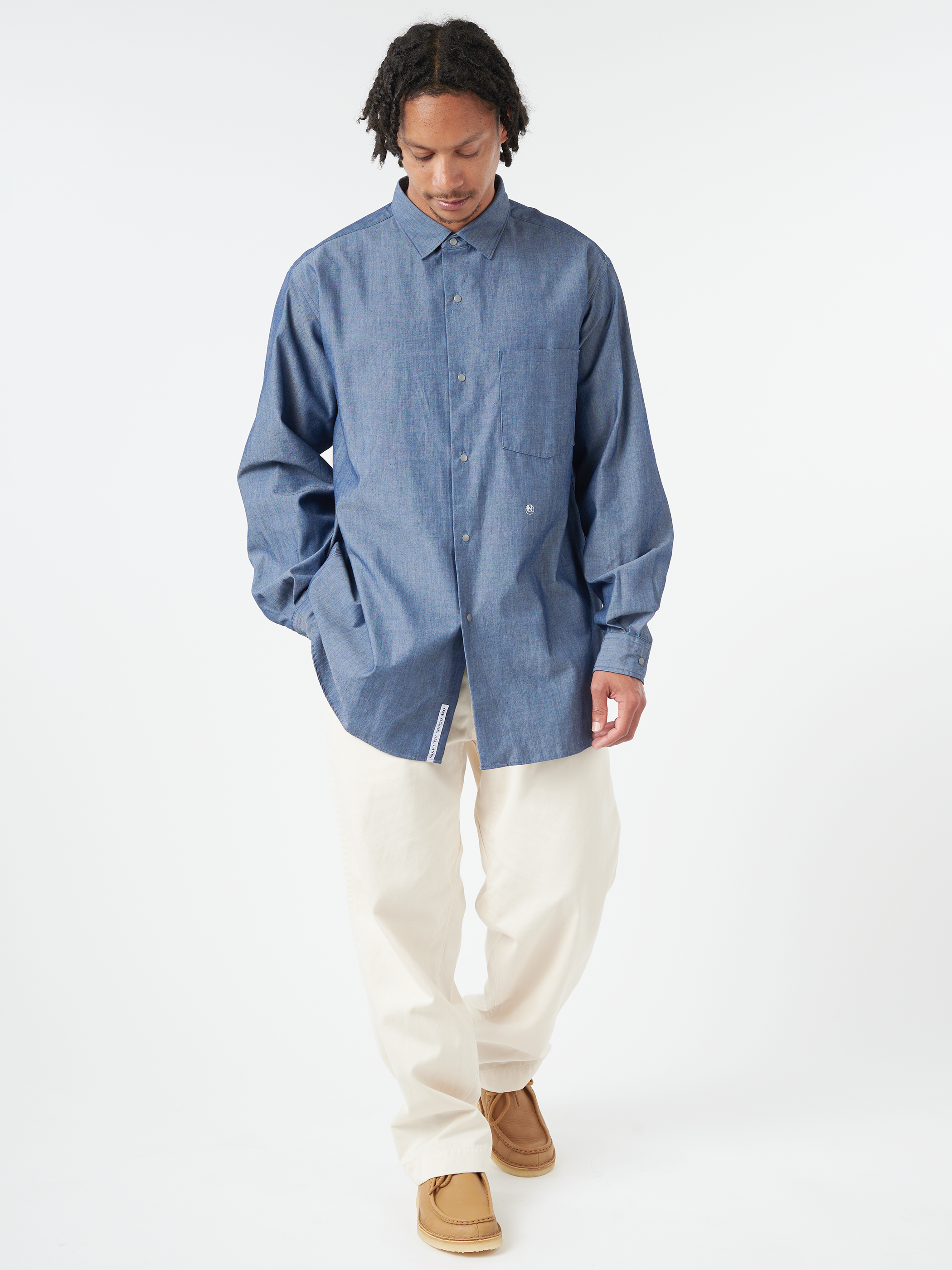 Regular Collar Chambray Shirt