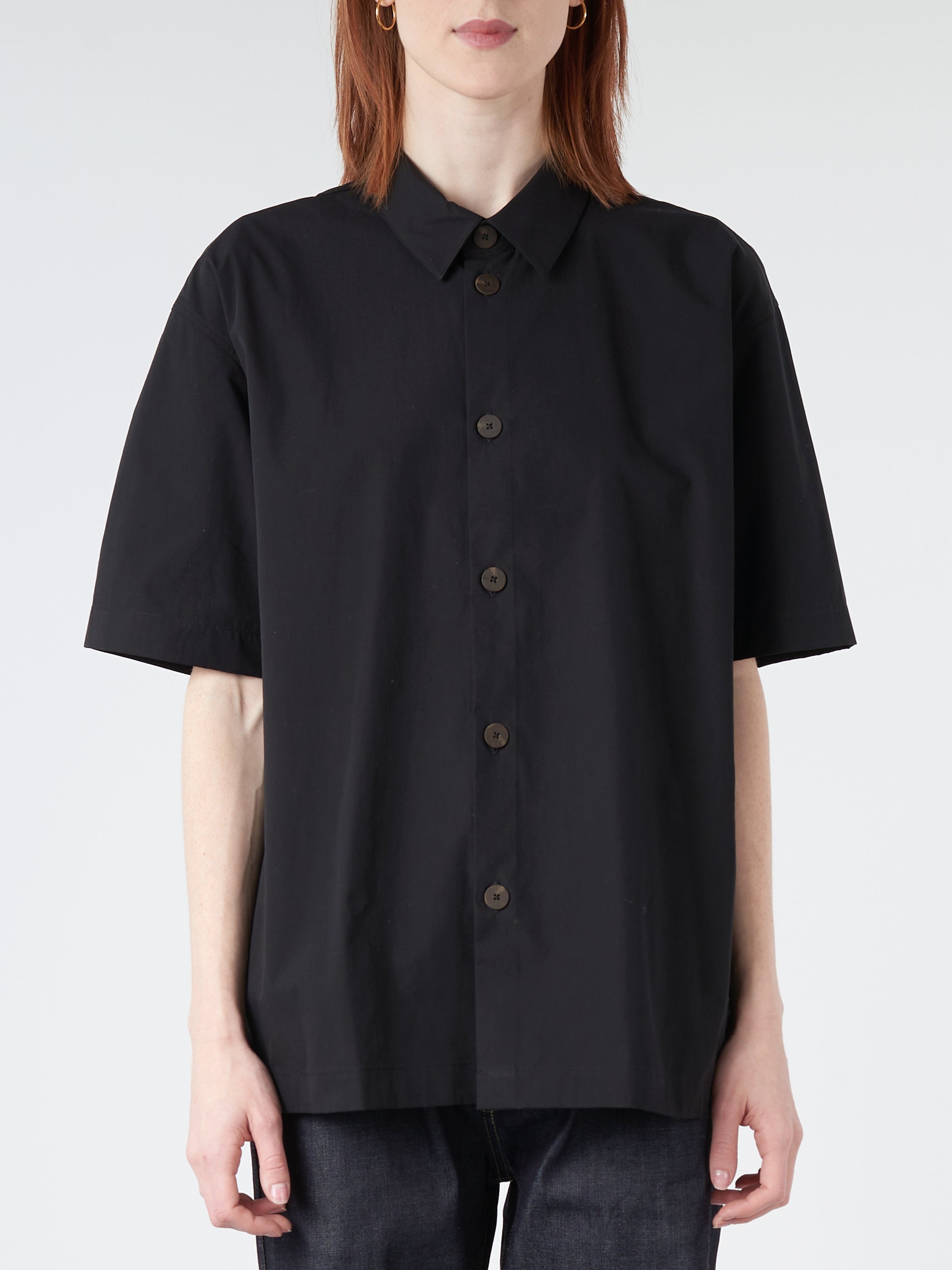 Studio Nicholson - Piero Shirt in Black – gravitypope