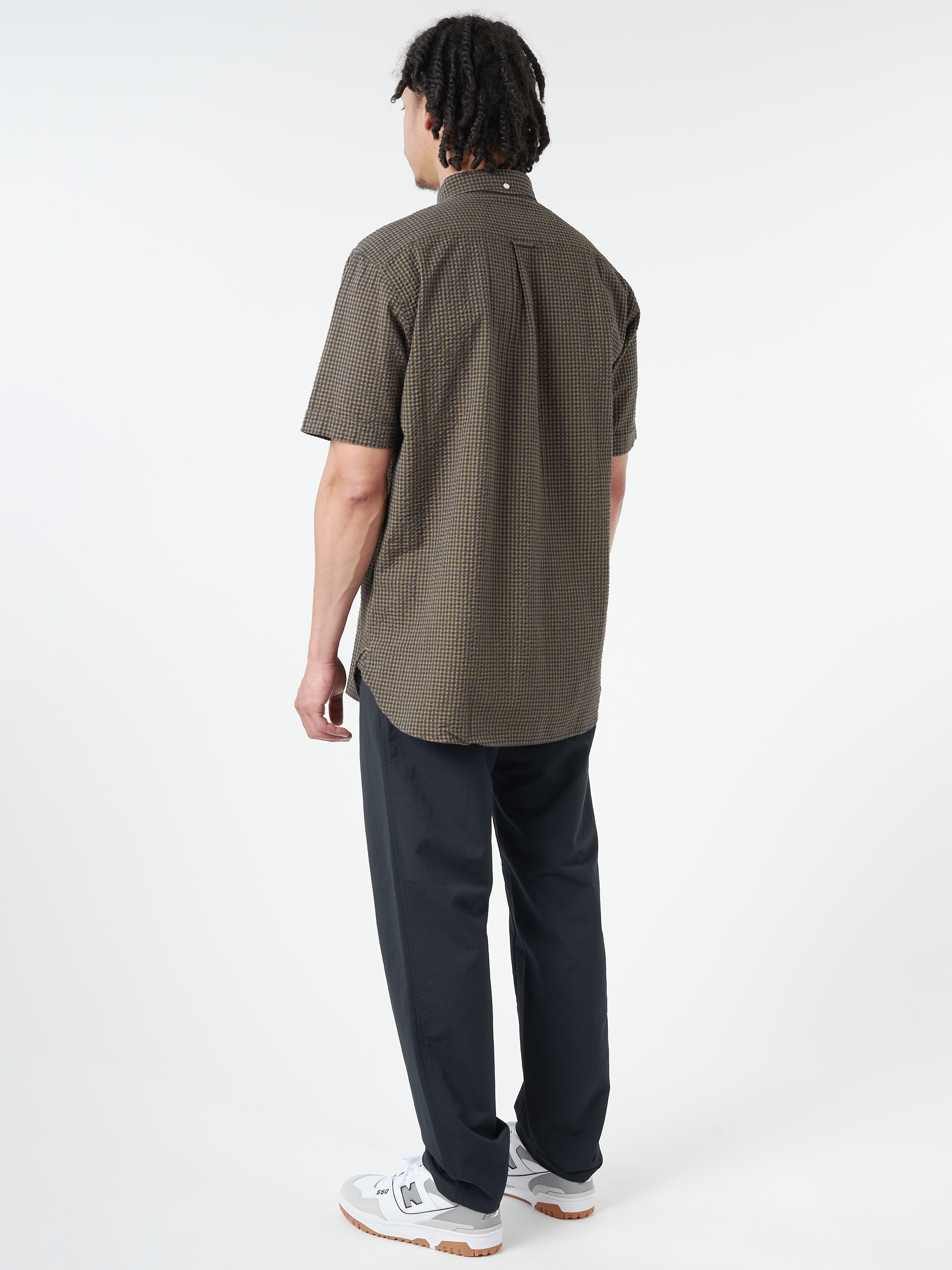 Button-Down Pullover Seersucker Shirt