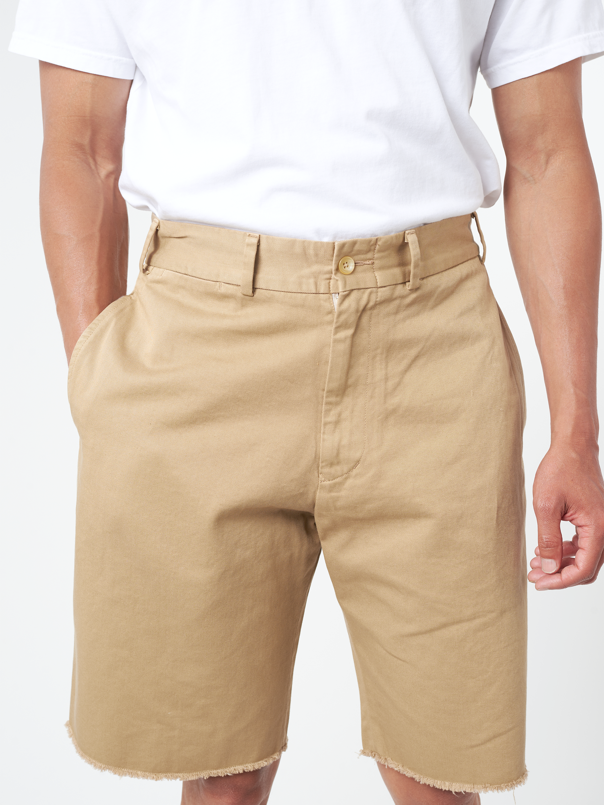 Plain Front Shorts