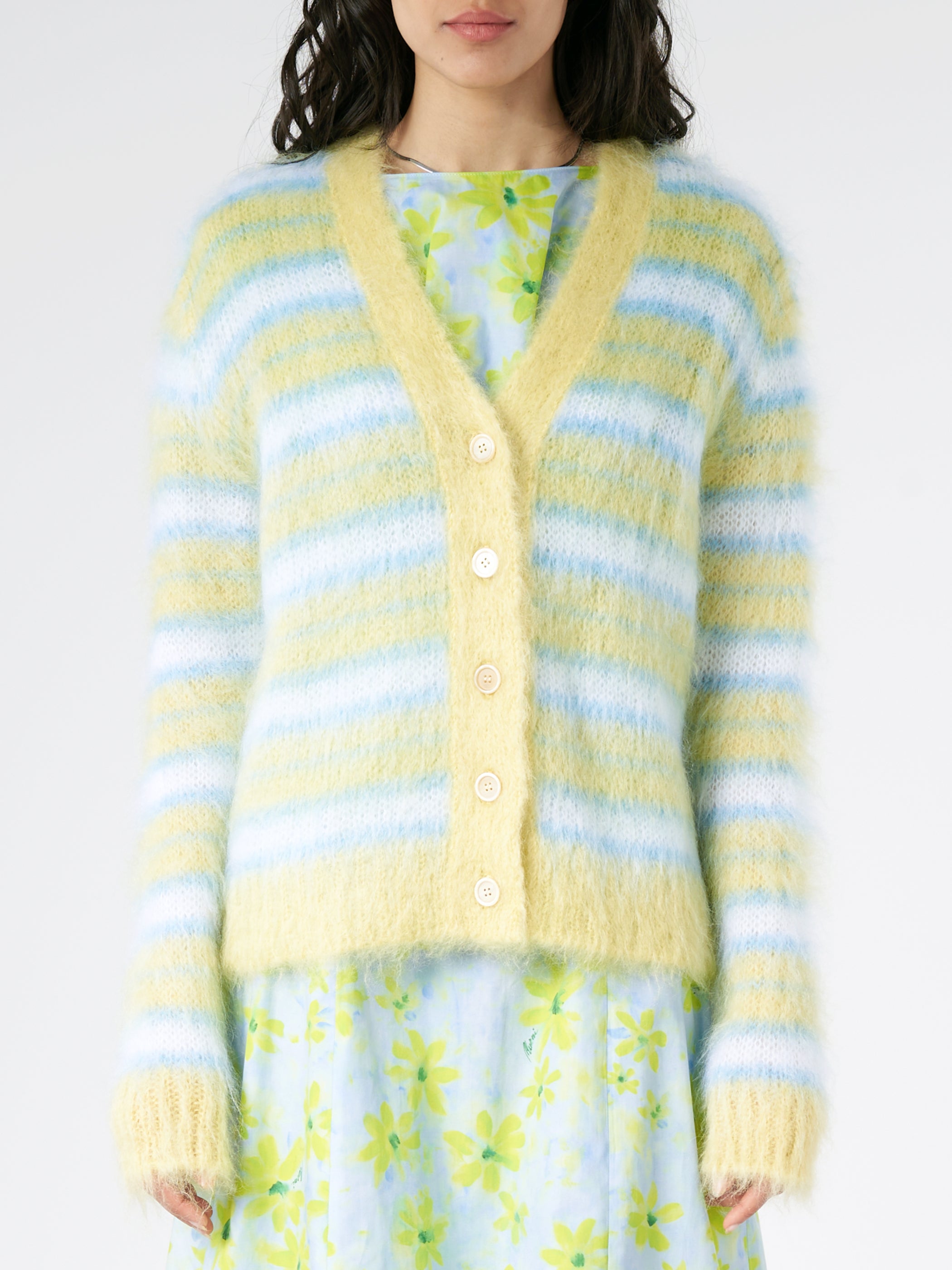 Marni - Mohair Cardigan in Celery – gravitypope